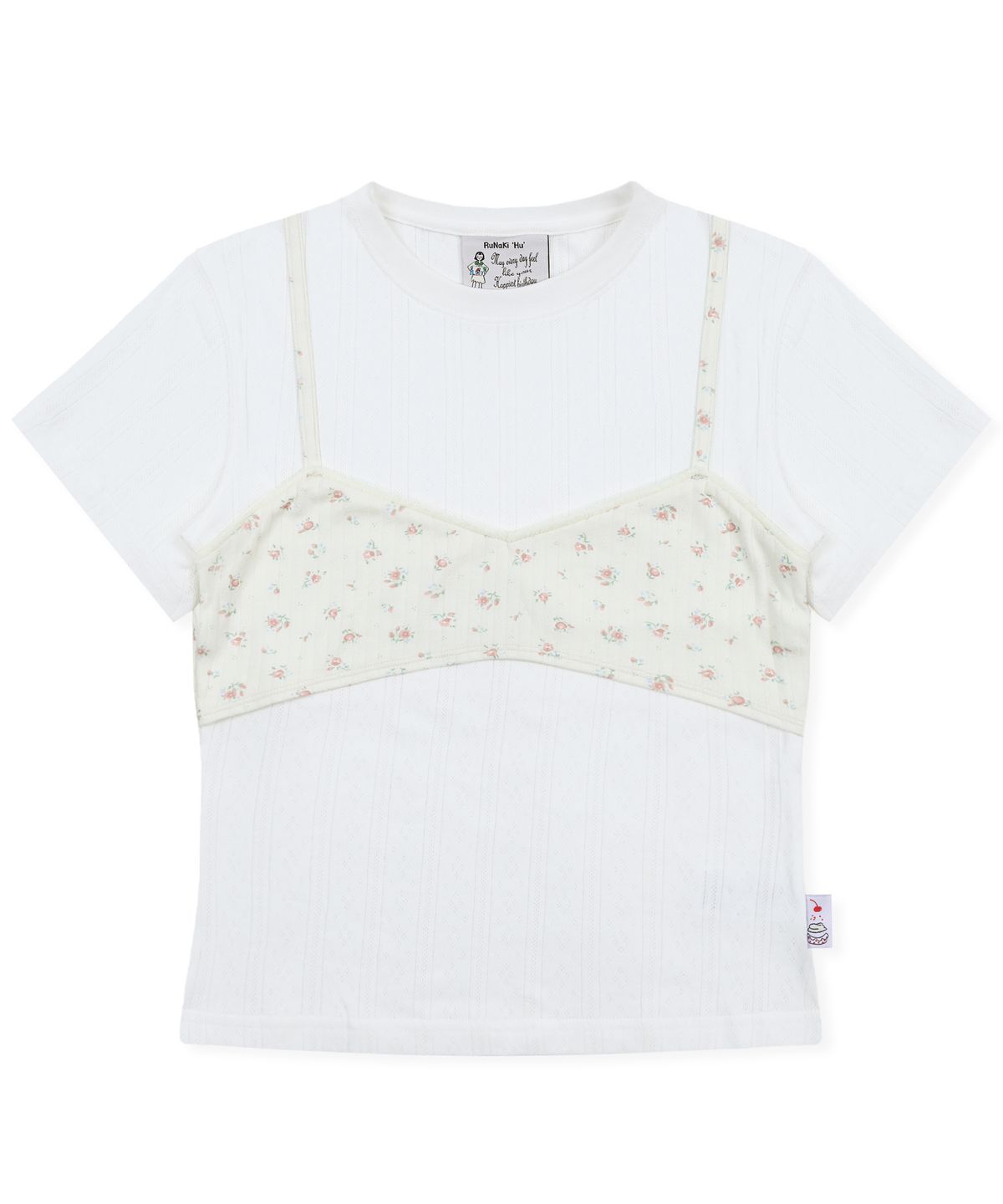 루나키후(RuNaKi'Hu') WXT100 오하나 뷔스티에 티셔츠 (WHITE)