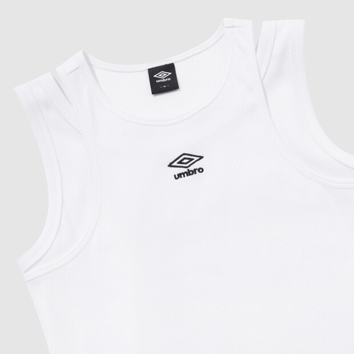 엄브로(UMBRO) 코지코어 우먼스 레이어드 슬리브리스 화이트 UR222CSL69