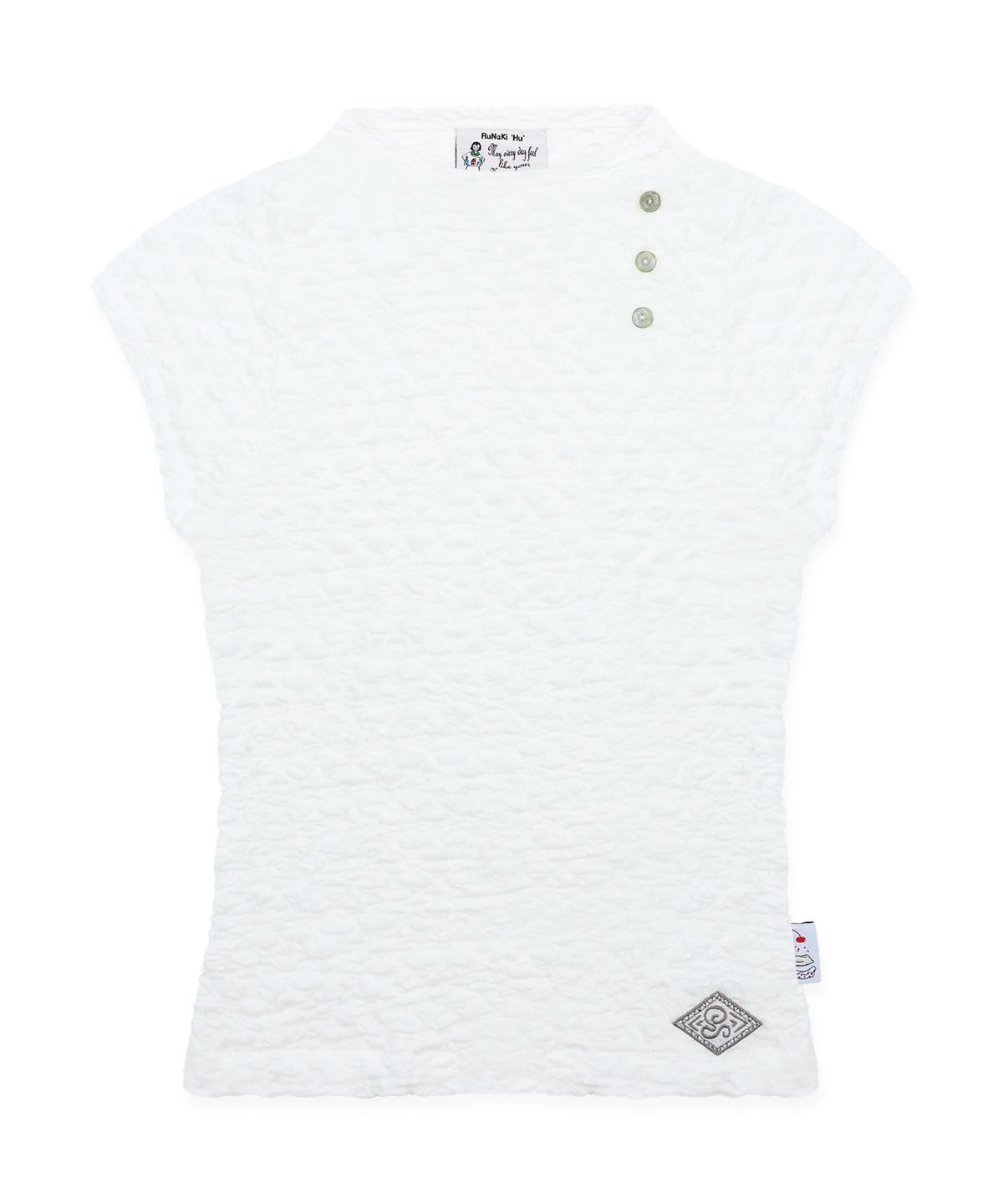 루나키후(RuNaKi'Hu') WXT094 피오리레 시스루 슬림 티셔츠 (WHITE)