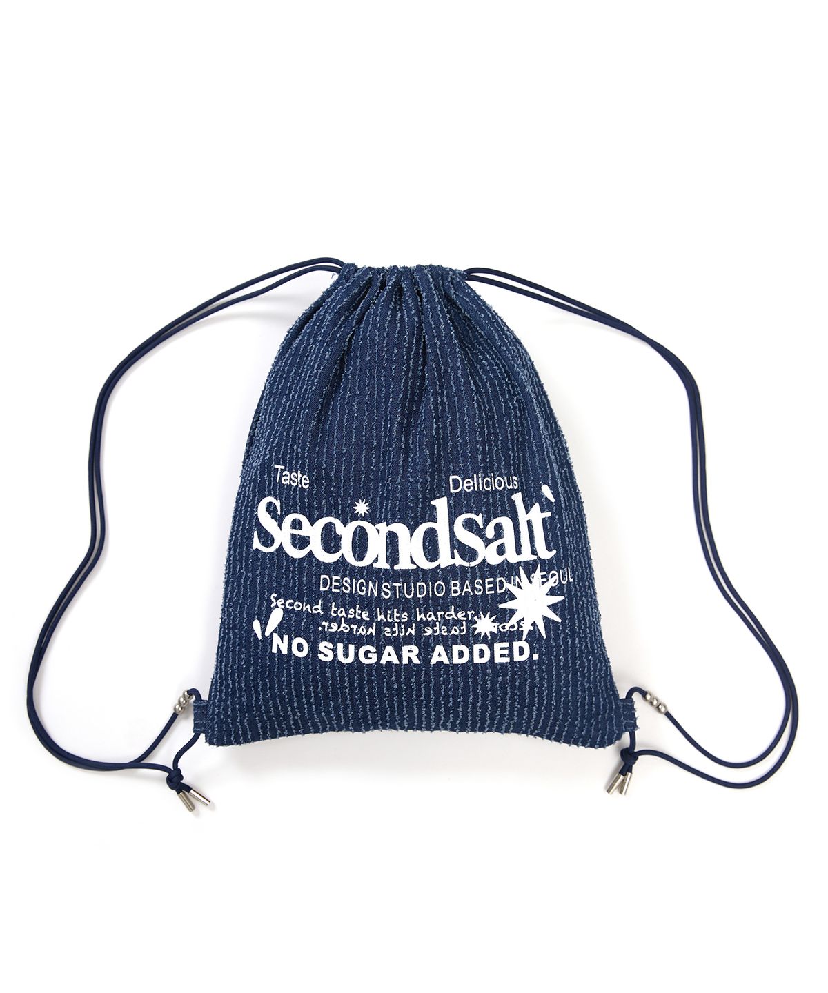 세컨드솔트(SECONDSALT) 스트링 데님 더스트백 (인디고블루)