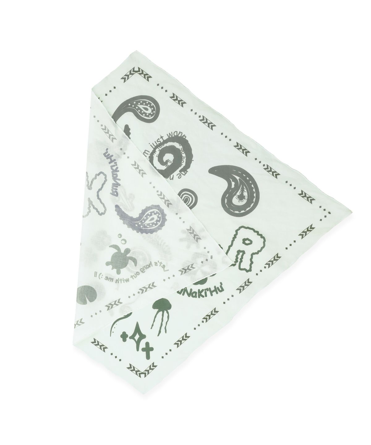 루나키후(RuNaKi'Hu') WXAC031 마름모의 세계 손수건 (MINT)