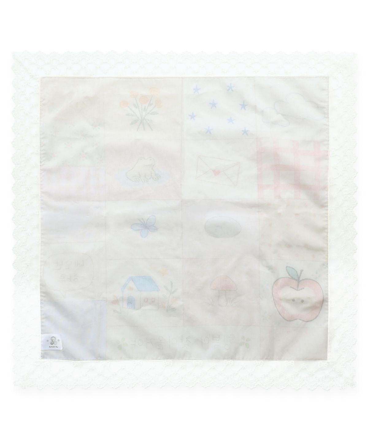 루나키후(RuNaKi'Hu') WXAC033 행복이 찾아올거야 손수건 (IVORY)