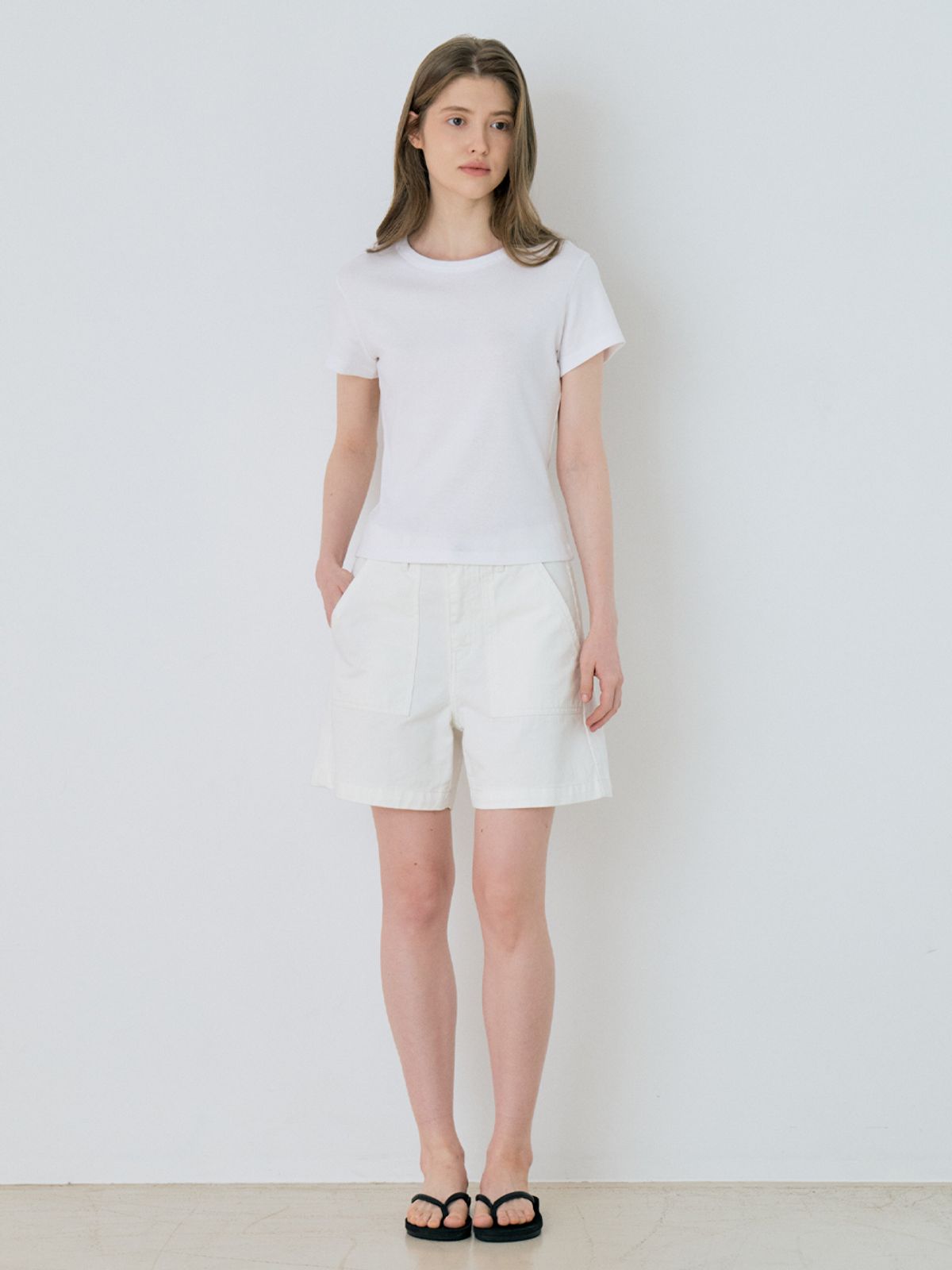 르세지엠(LESEIZEME) [2 PACK] Basic Ribbed Slim T-Shirt - 7color