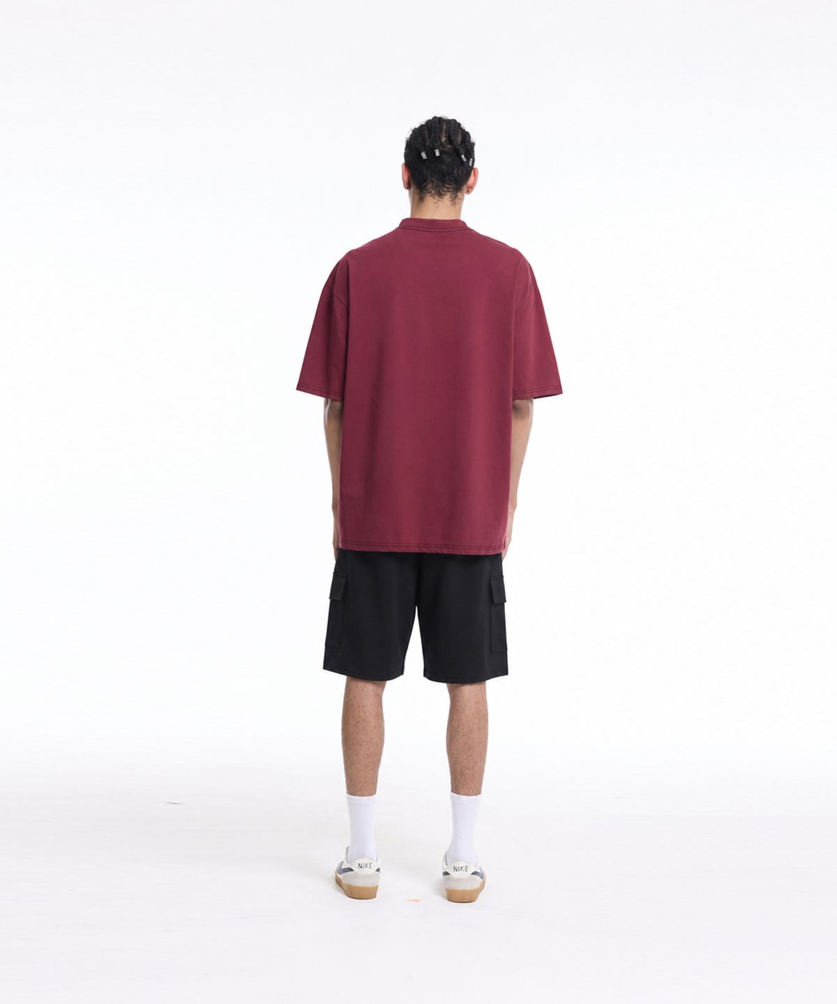 크림소다랩(CREAM SODA LAB) 에어 미니멀 카고 스트링 숏팬츠 블랙