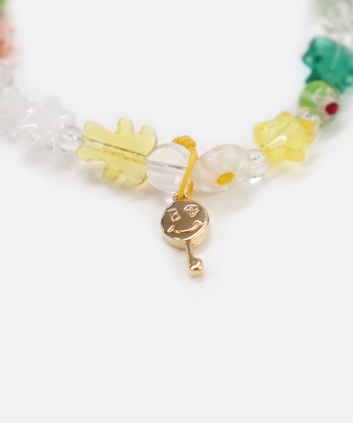 봉보(BONBEAU) Little joy motive mix Bracelet 컬러 글라스 꽃 별 곰돌이 모티브 믹스 비즈 팔찌
