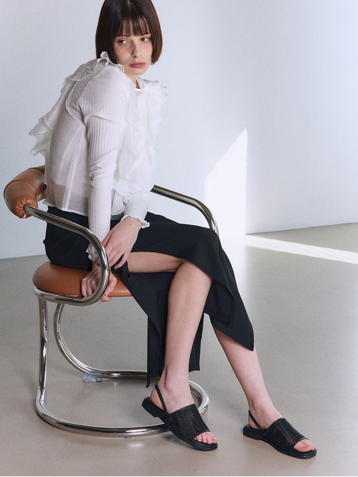 모이지(MOIJI) EO2604 Mesh Slingback(3color)