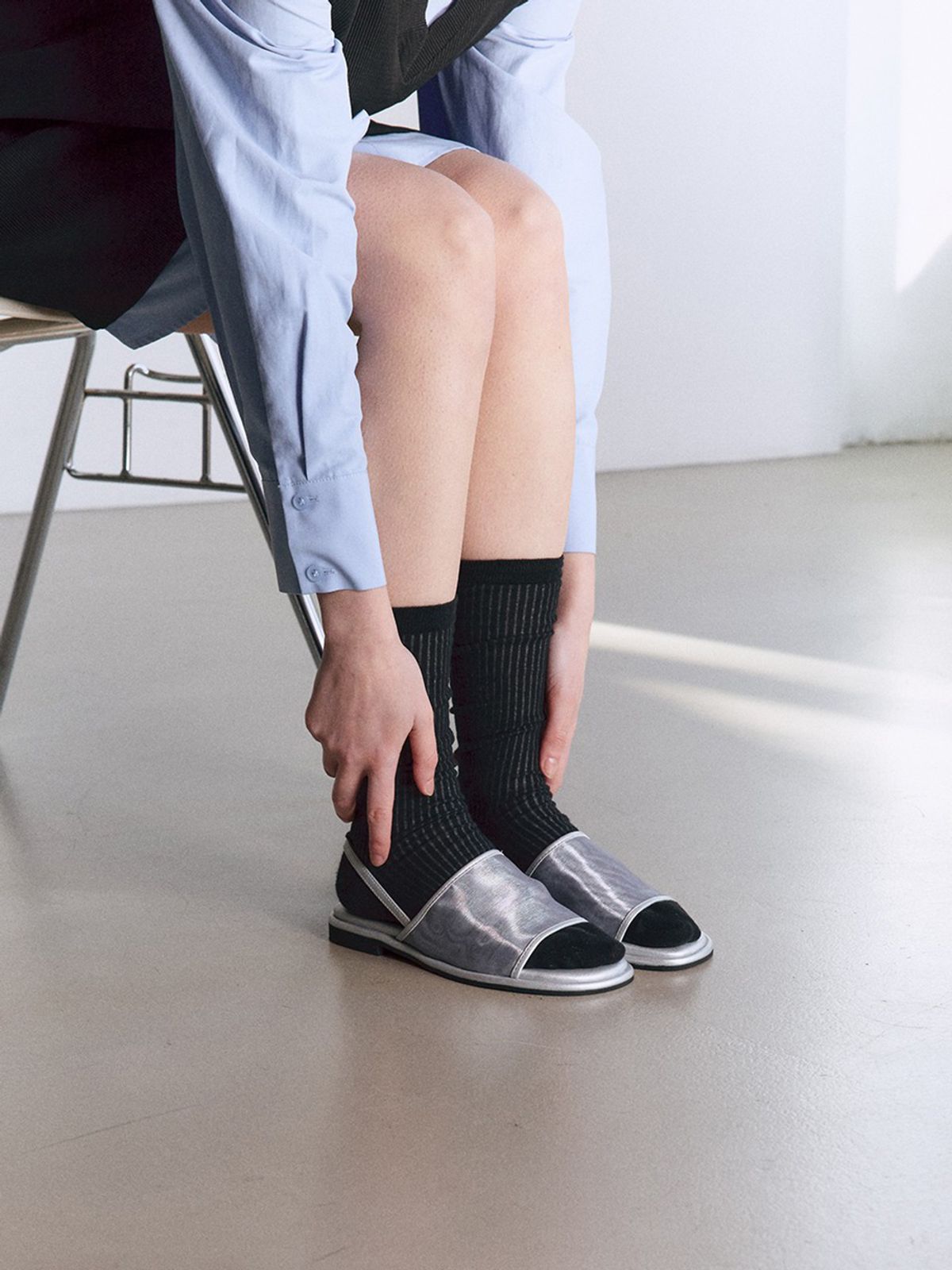 모이지(MOIJI) EO2604 Mesh Slingback(3color)