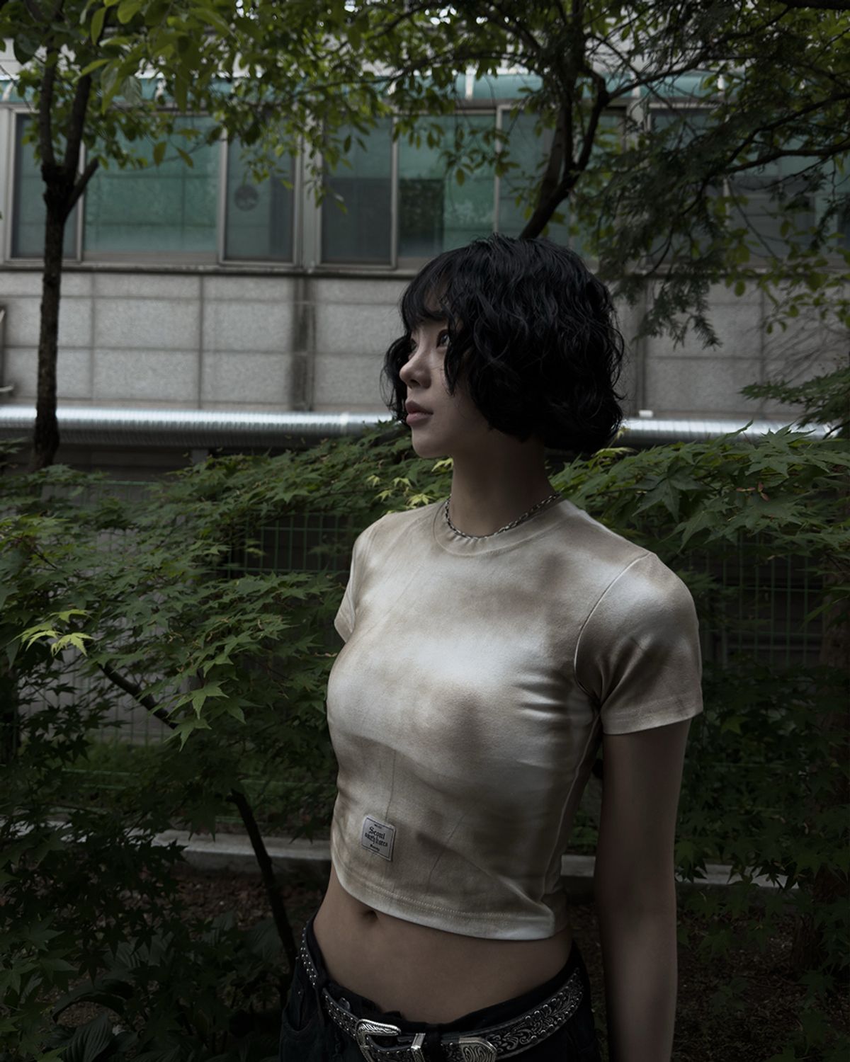 뭉(MWOONG) VTG crop top