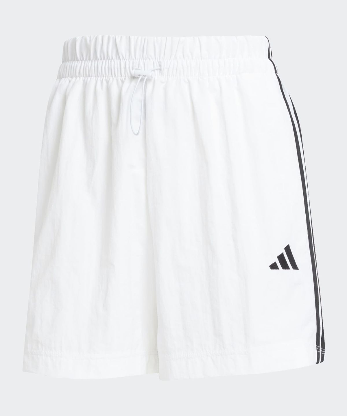 아디다스(ADIDAS) 에센셜 3-스트라이프 라이프스타일 우븐 숏 팬츠 - 화이트:블랙 / JE1310