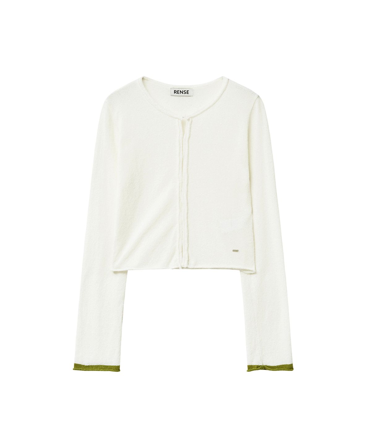 렌세(RENSE) Hook Boucle Cardigan Ivory