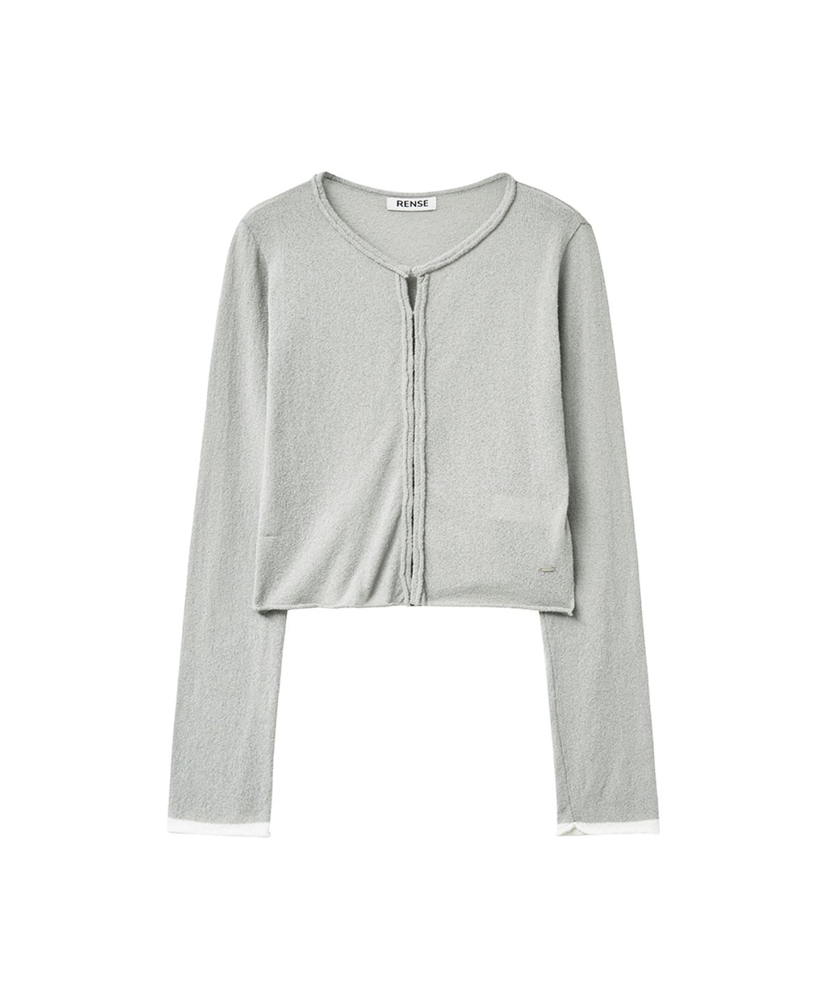 렌세(RENSE) Hook Boucle Cardigan Gray