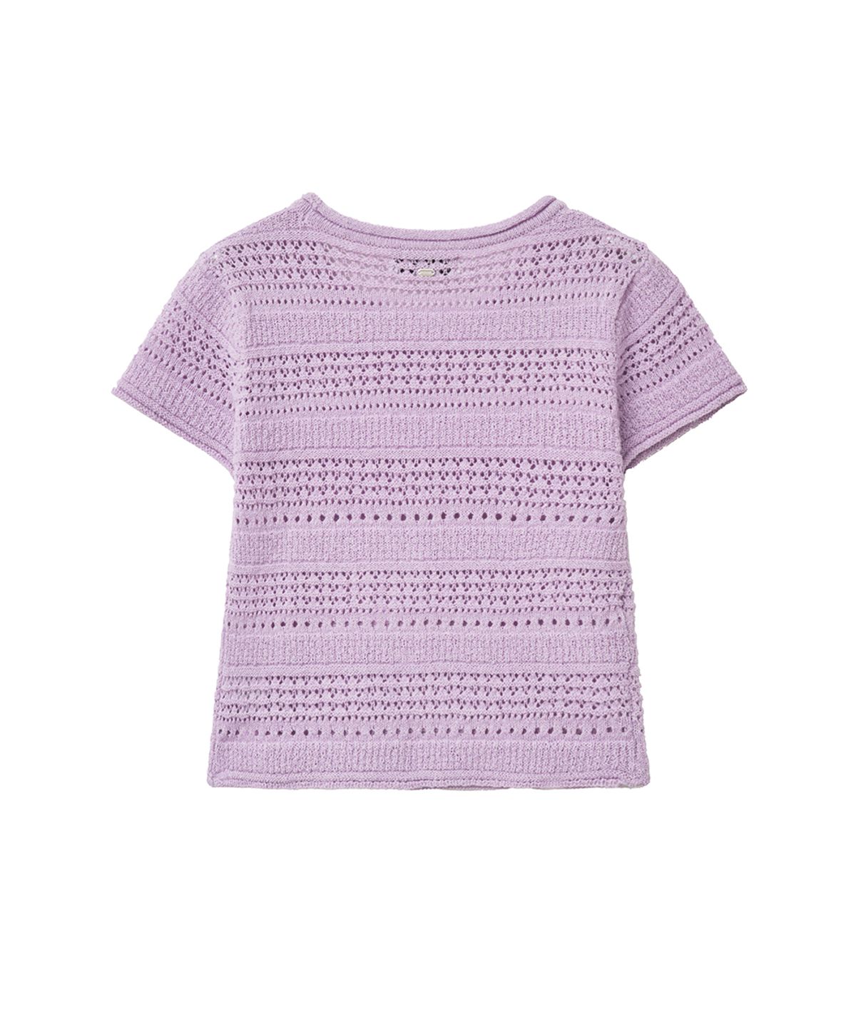 렌세(RENSE) Pointelle Boucle Knit Lavender