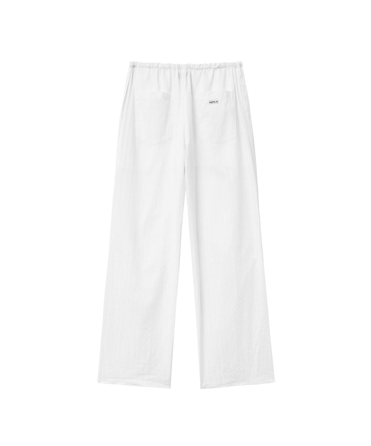 렌세(RENSE) Sheer Tuck Line Pants White