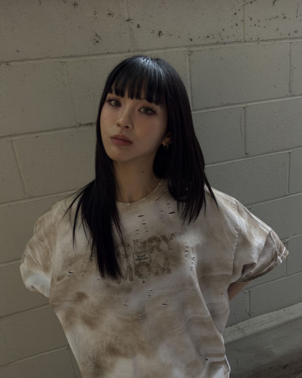 뭉(MWOONG) Sorry mom VTG tee WH
