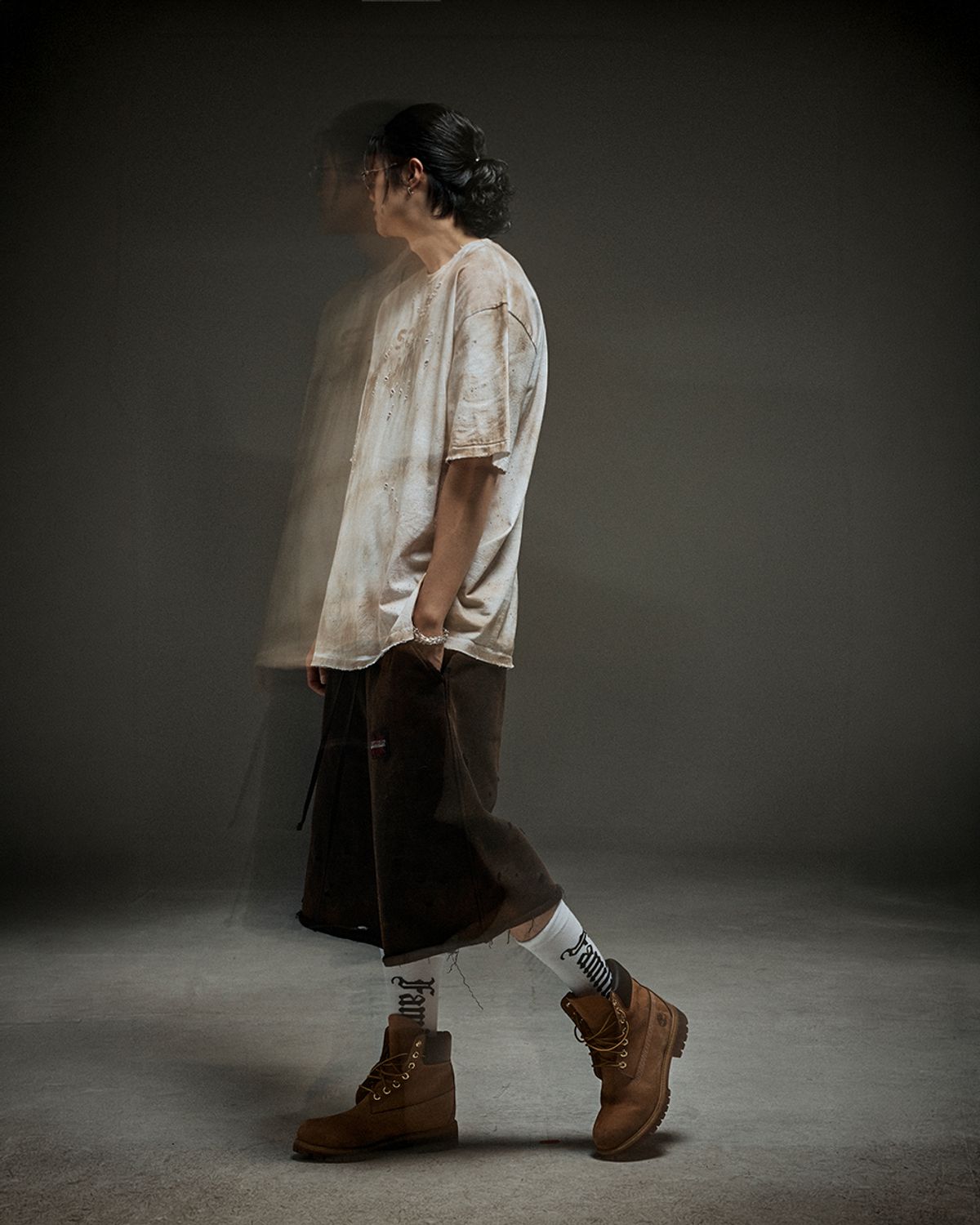 뭉(MWOONG) Sorry mom VTG tee WH