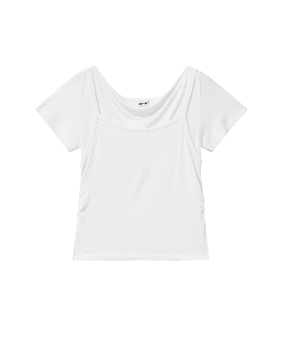 렌세(RENSE) Cami Layered T-Shirt White