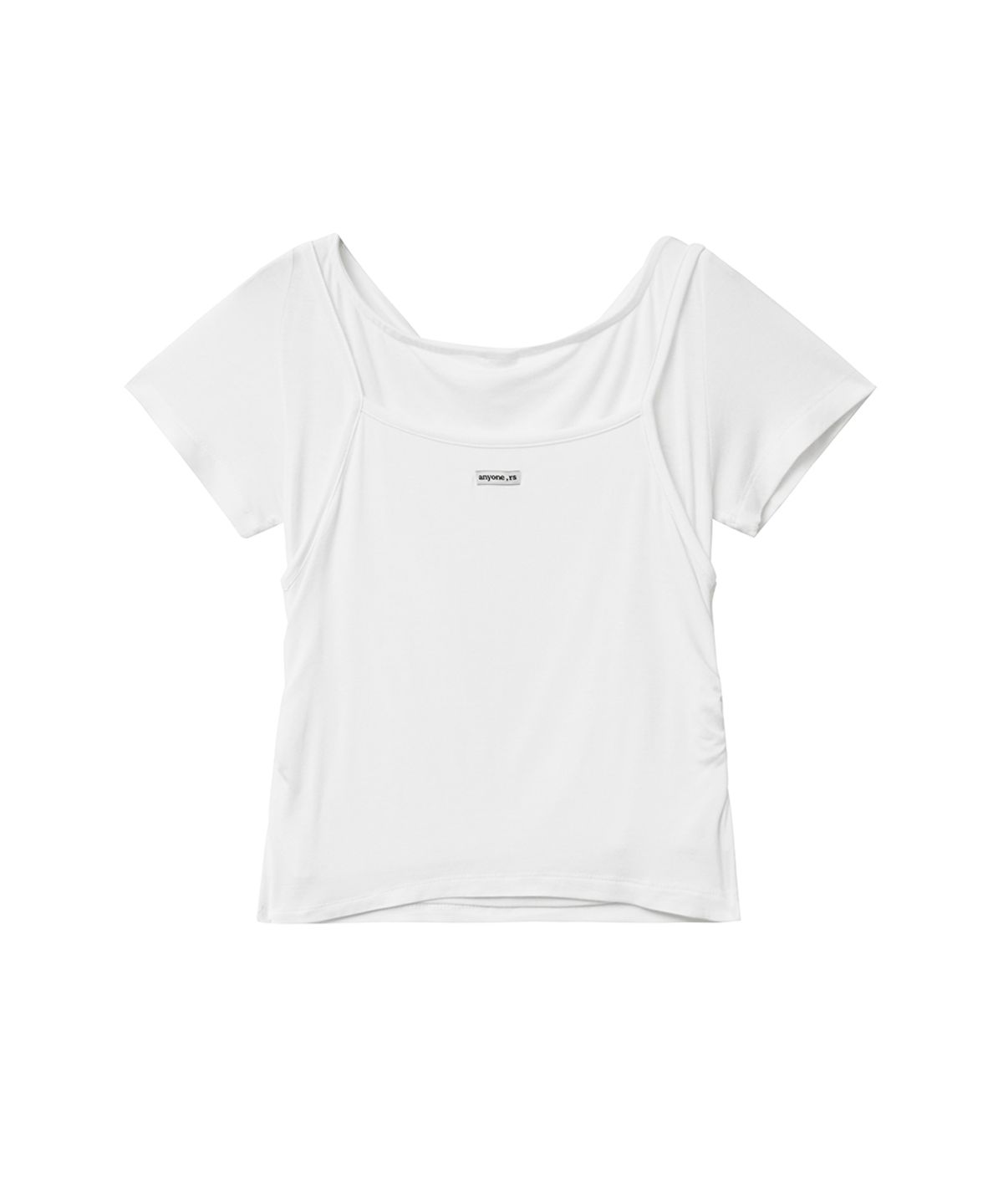 렌세(RENSE) Cami Layered T-Shirt White