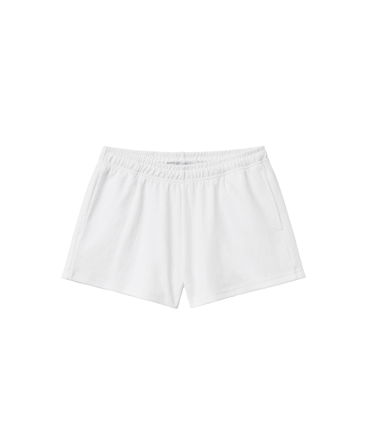 렌세(RENSE) Wide Sweat Shorts White