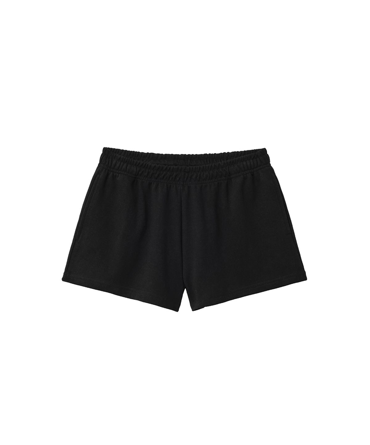 렌세(RENSE) Wide Sweat Shorts Black