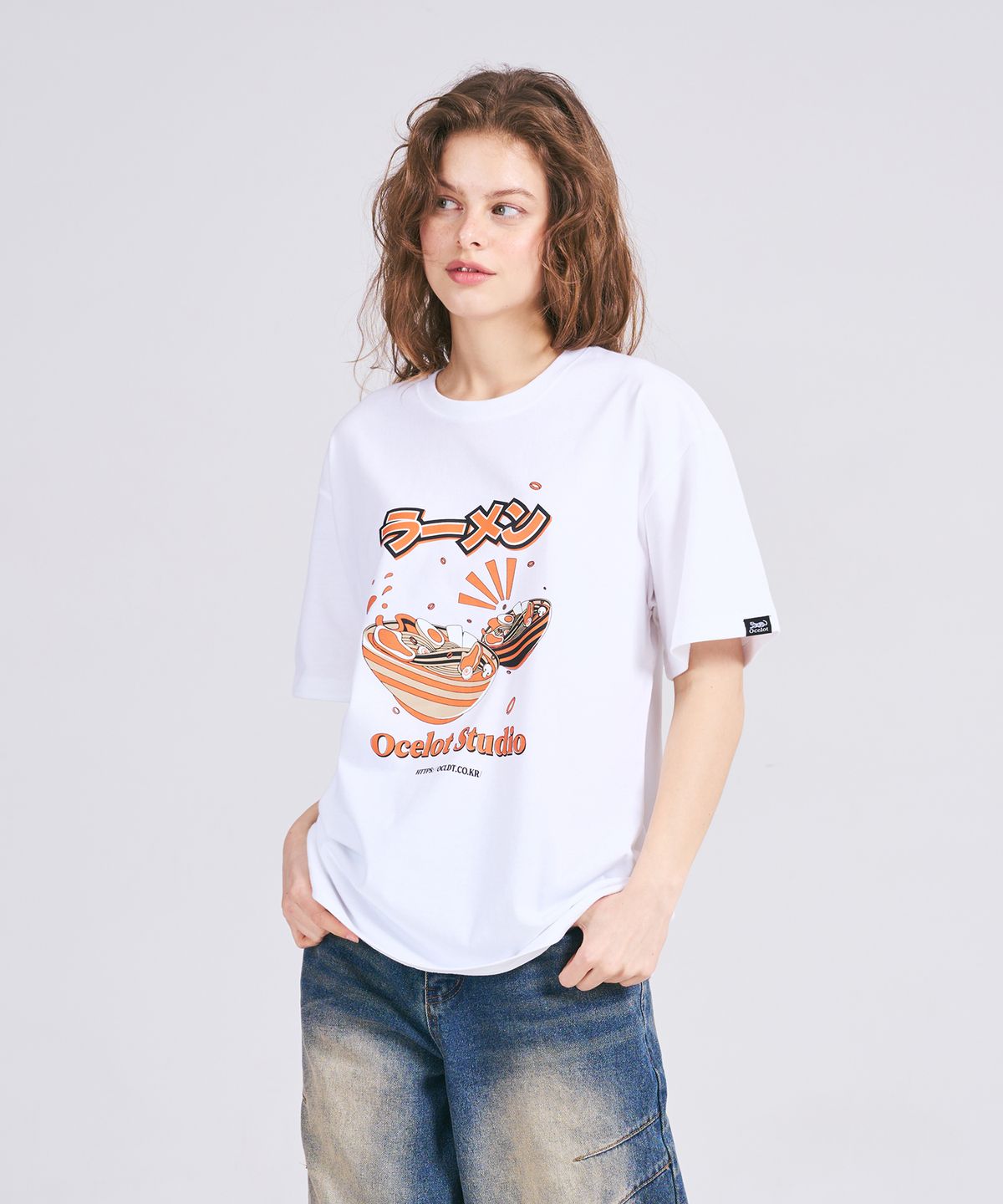 오실롯(OCELOT) [2PACK]_C52 실롯 라운드 베이직 멜 반팔+C57 오버핏 라멘야 반팔