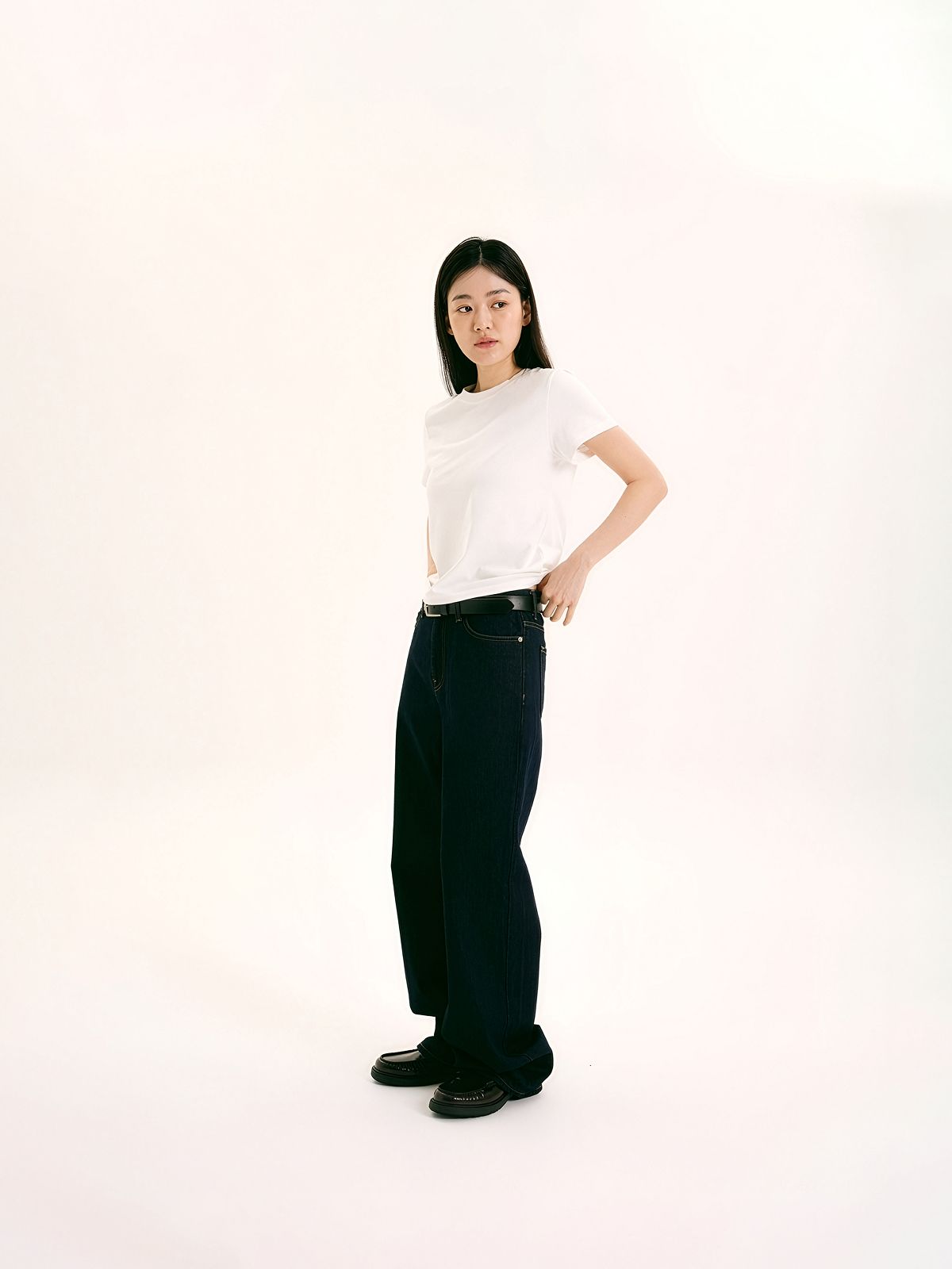 해브해드(HAVEHAD) 스트레이트 데님 팬츠 (원 워시드)