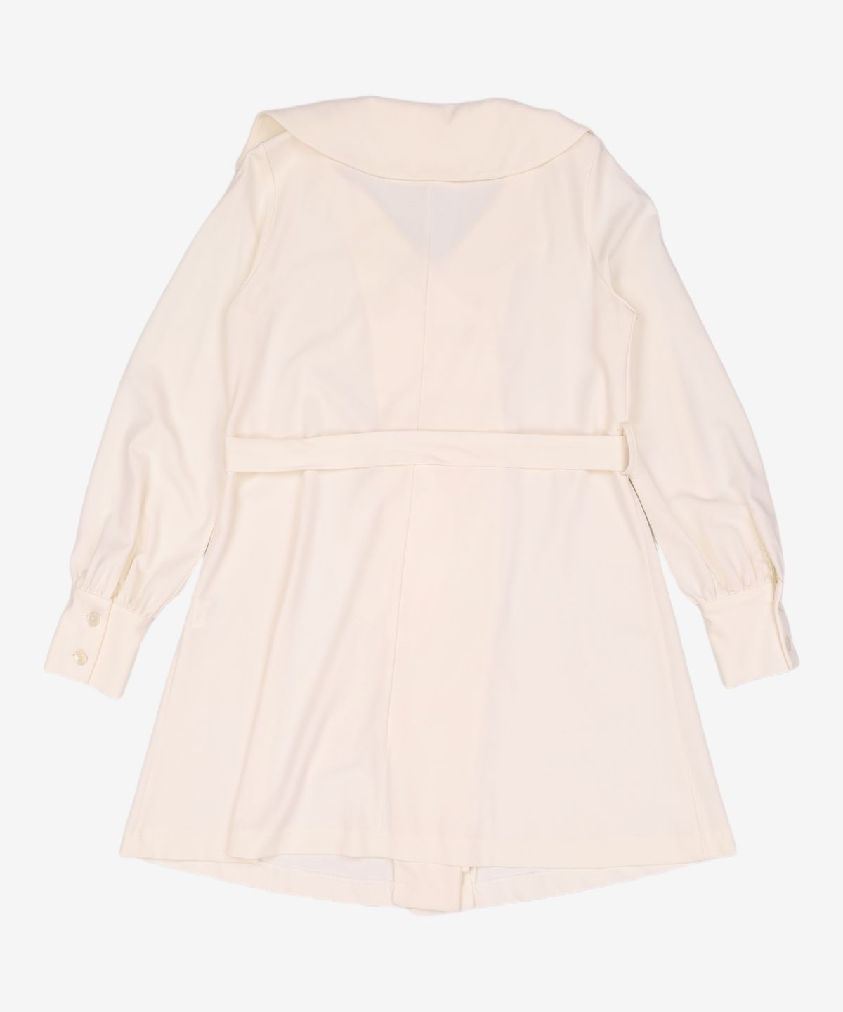 와드로브(WARDROBE) DOUBLE BUTTON FLARE ONE-PIECE_IVORY FREE