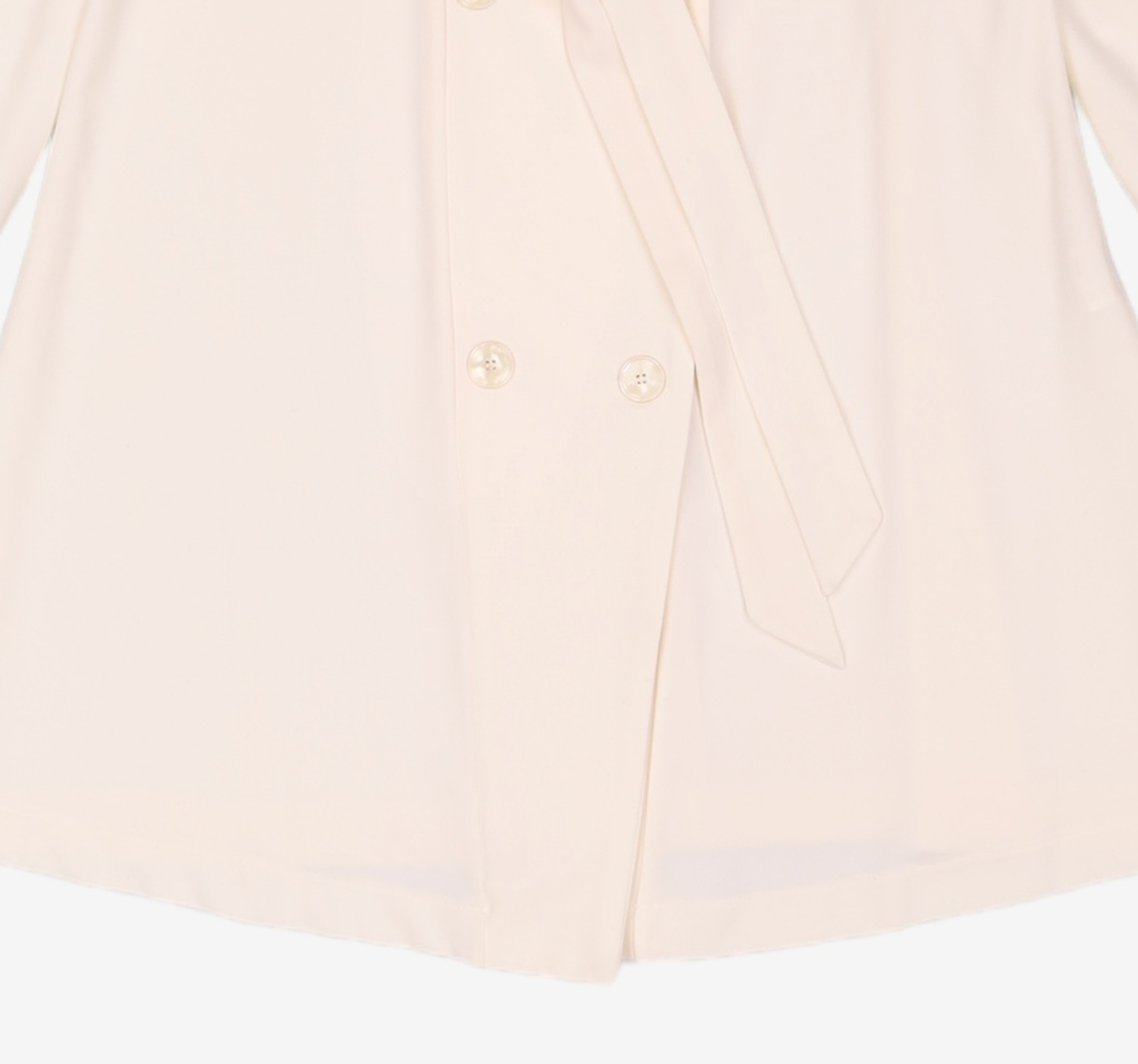 와드로브(WARDROBE) DOUBLE BUTTON FLARE ONE-PIECE_IVORY FREE