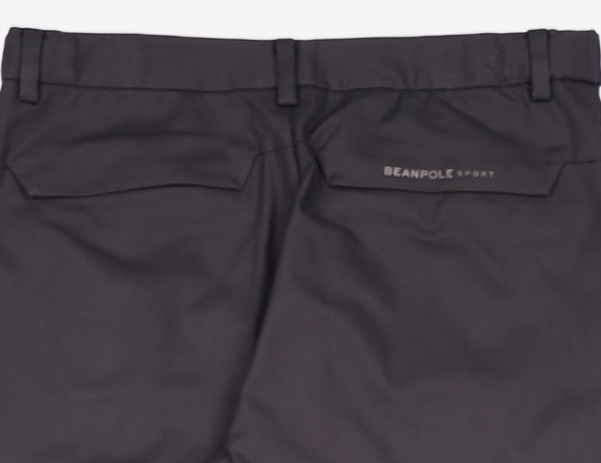 빈폴 스포츠(BEANPOLE SPORT) 블랙 남성 우븐 레귤러 팬츠 BO9921D045 90