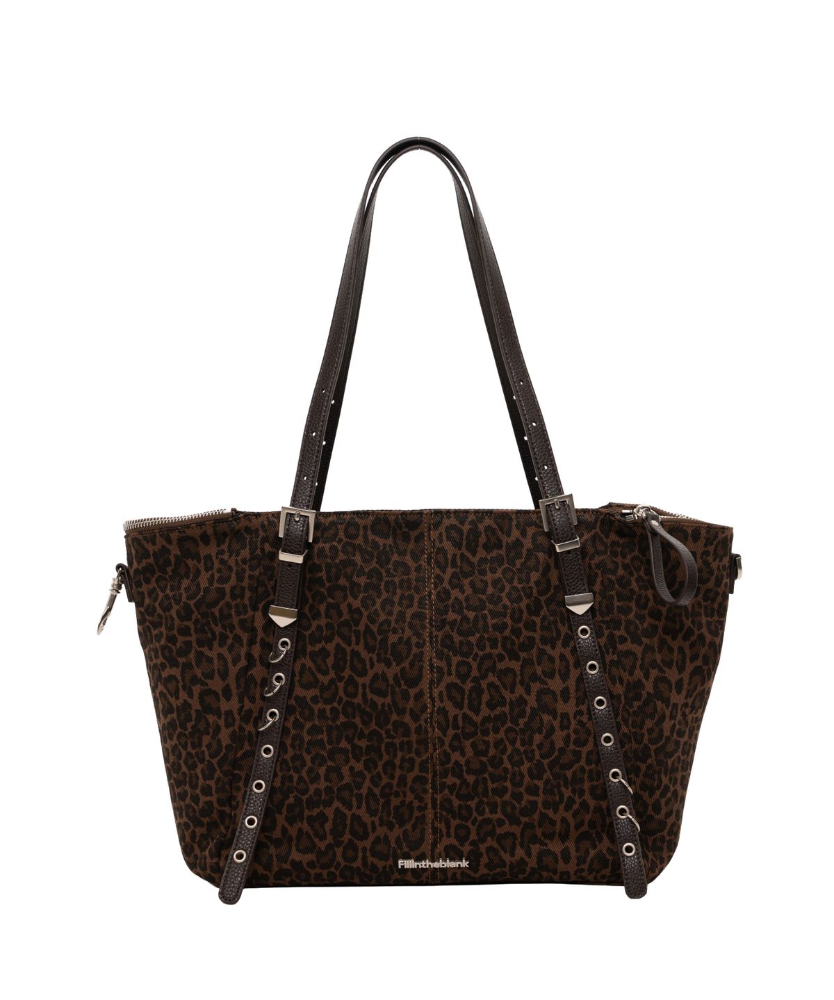 필인더블랭크(FILLINTHEBLANK) Trucker Bag (leopard)(brown)