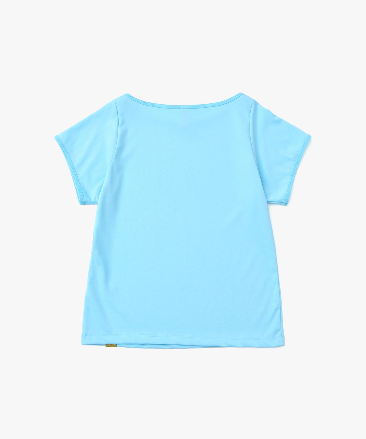 포에브(POEV) Solid Boat-neck T-Shirt - Sky Blue