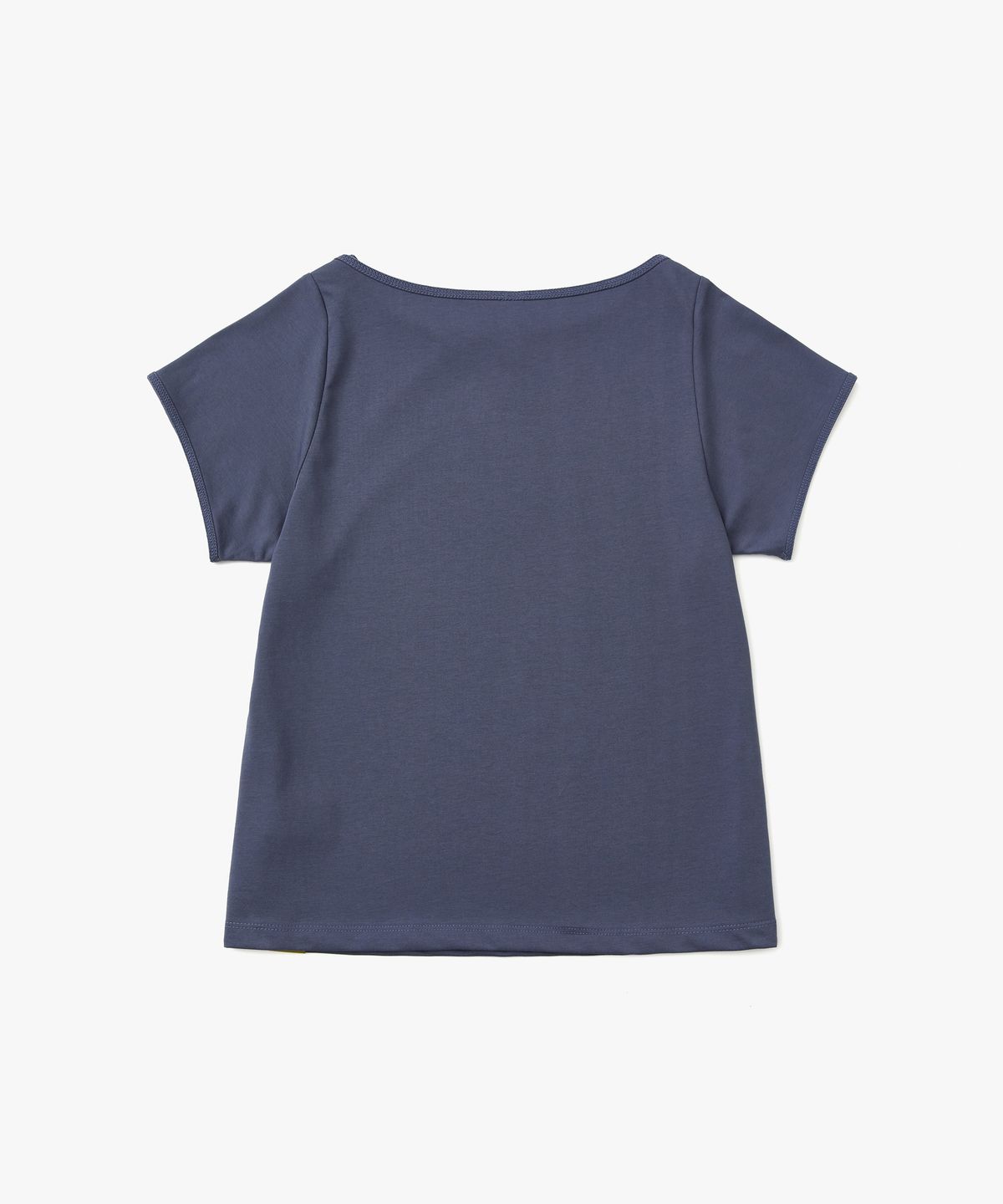 포에브(POEV) Solid Boat-neck T-Shirt - Navy