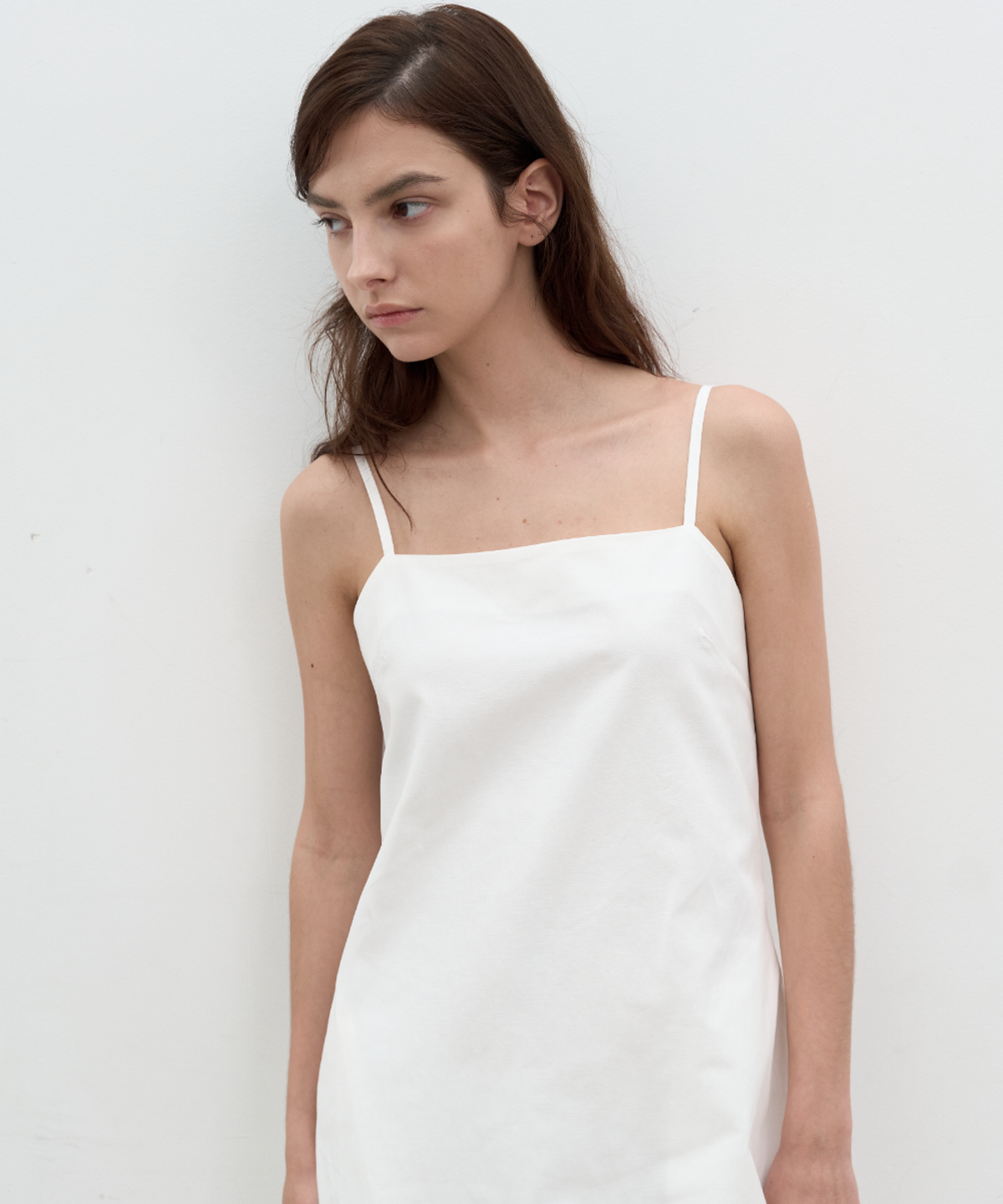 서란(SEORAN) Linen Blend Midi Dress_White