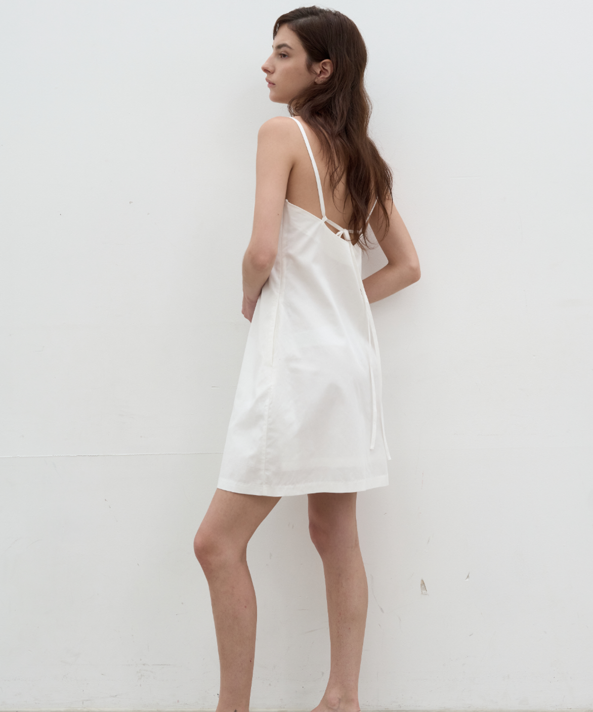 서란(SEORAN) Linen Blend Midi Dress_White