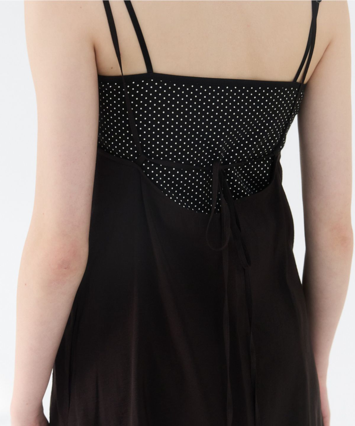 지비에이치 어패럴(GBH APPAREL) LAYERED STRAP DRESS / BLACK