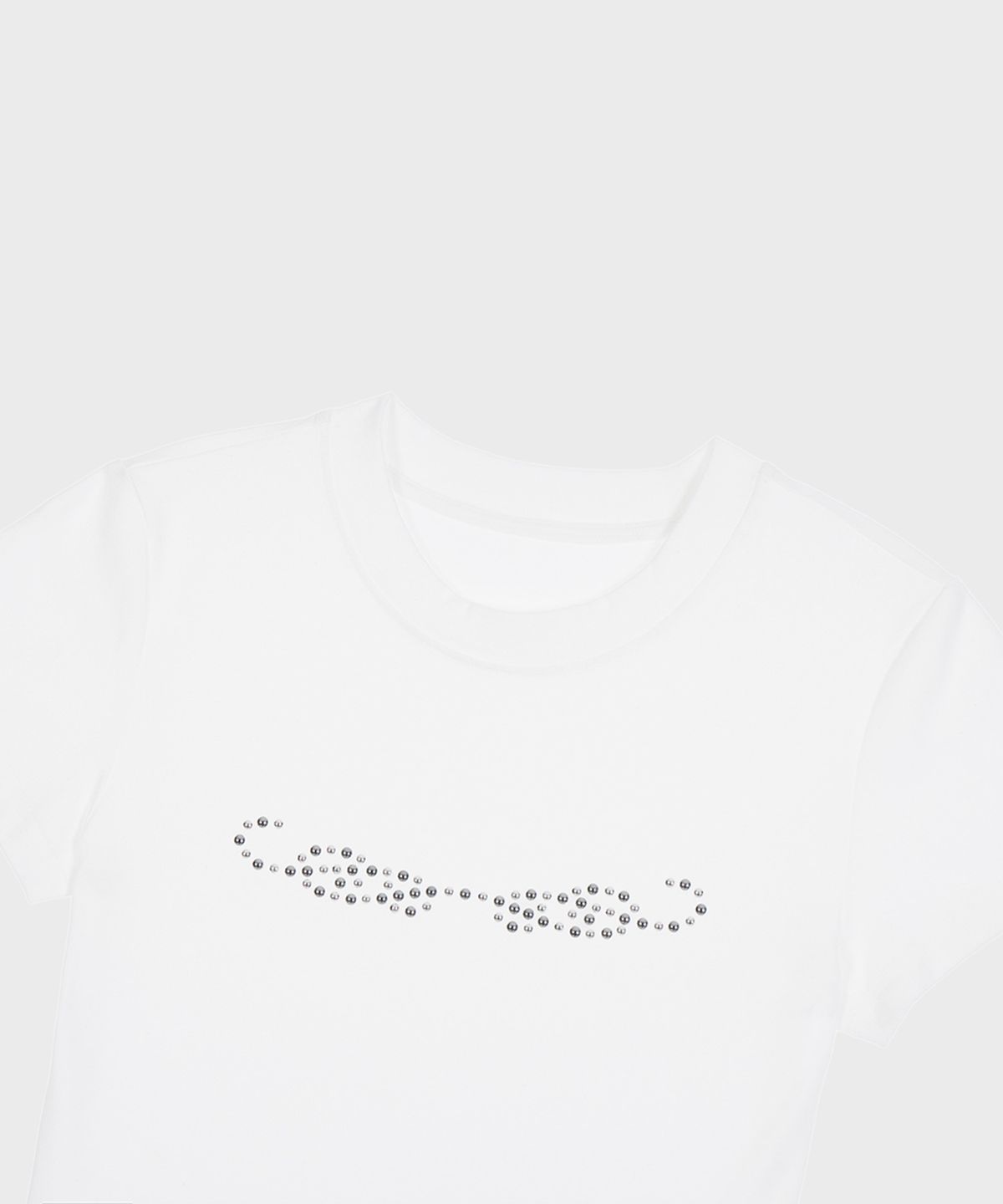 알키알카(ALKI ALKA) Wing Studded T-Shirt (Ivory)