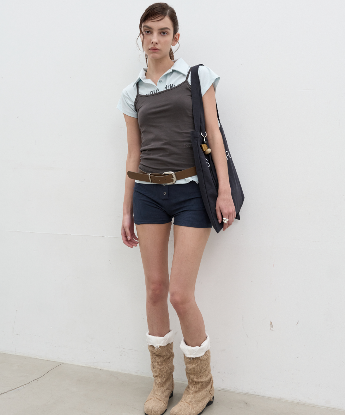 서란(SEORAN) Button Banding Mini Shorts_4Colors