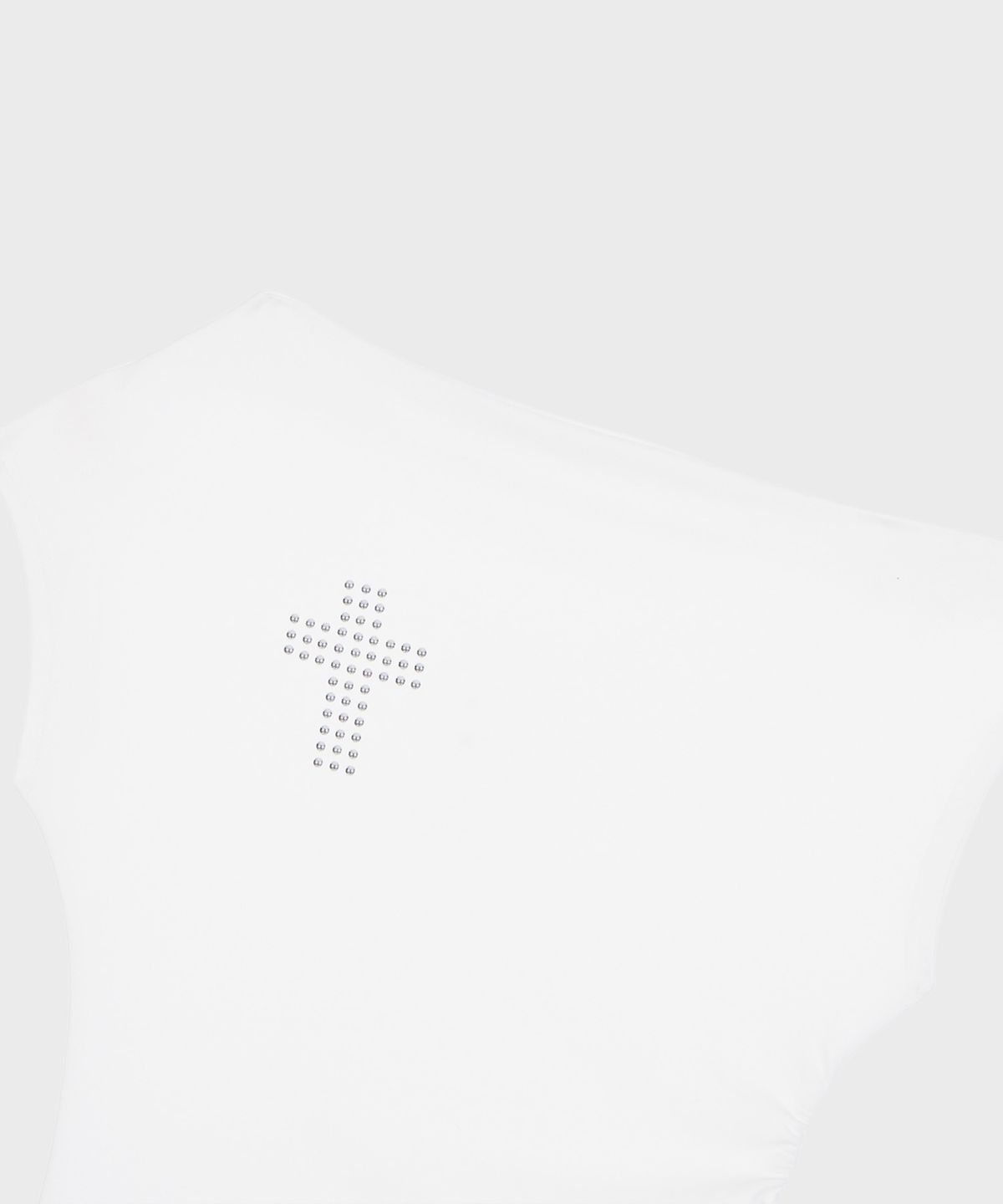 알키알카(ALKI ALKA) Studded Draped Top (White)