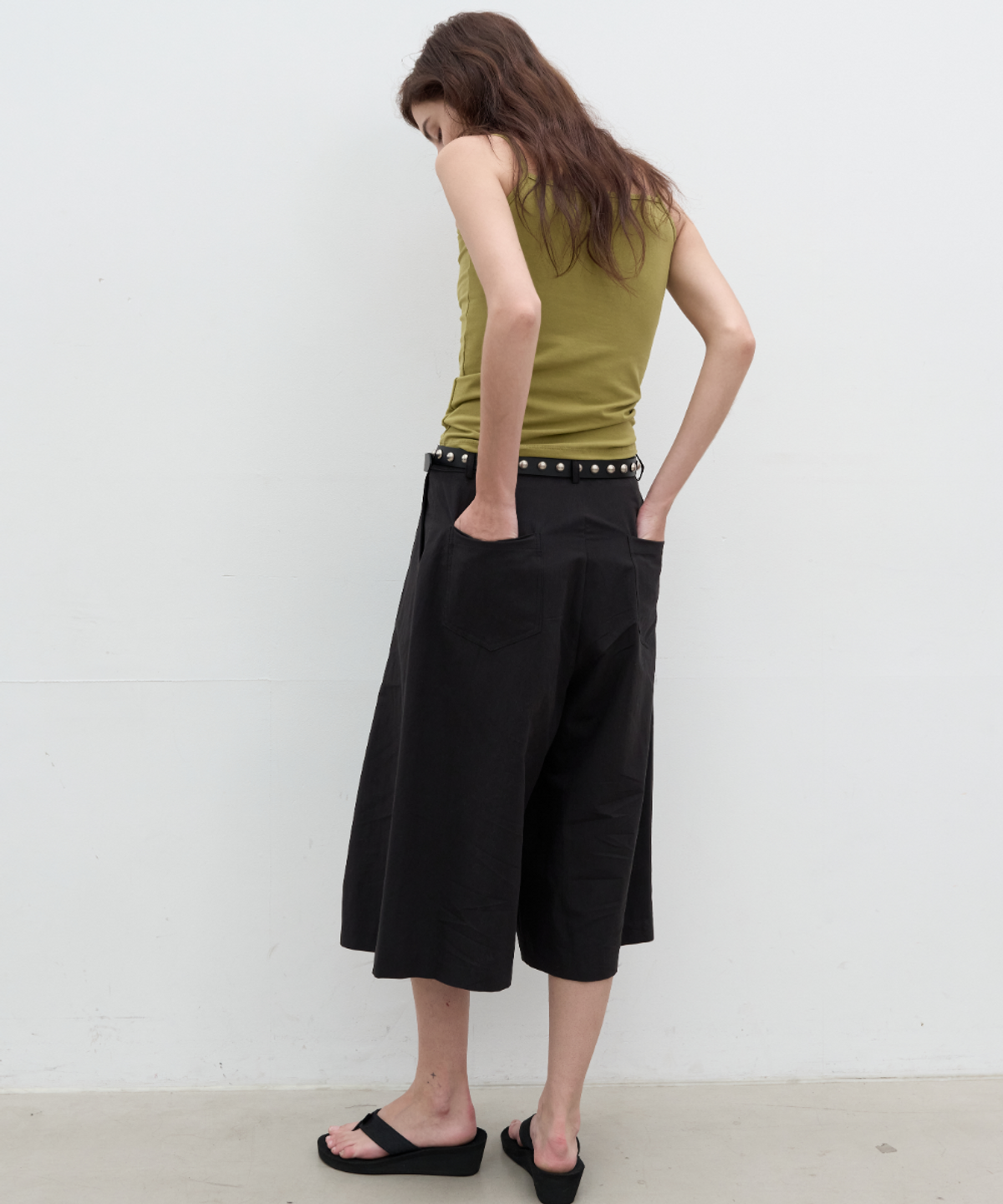 서란(SEORAN) Flow Bermuda Pants_Black