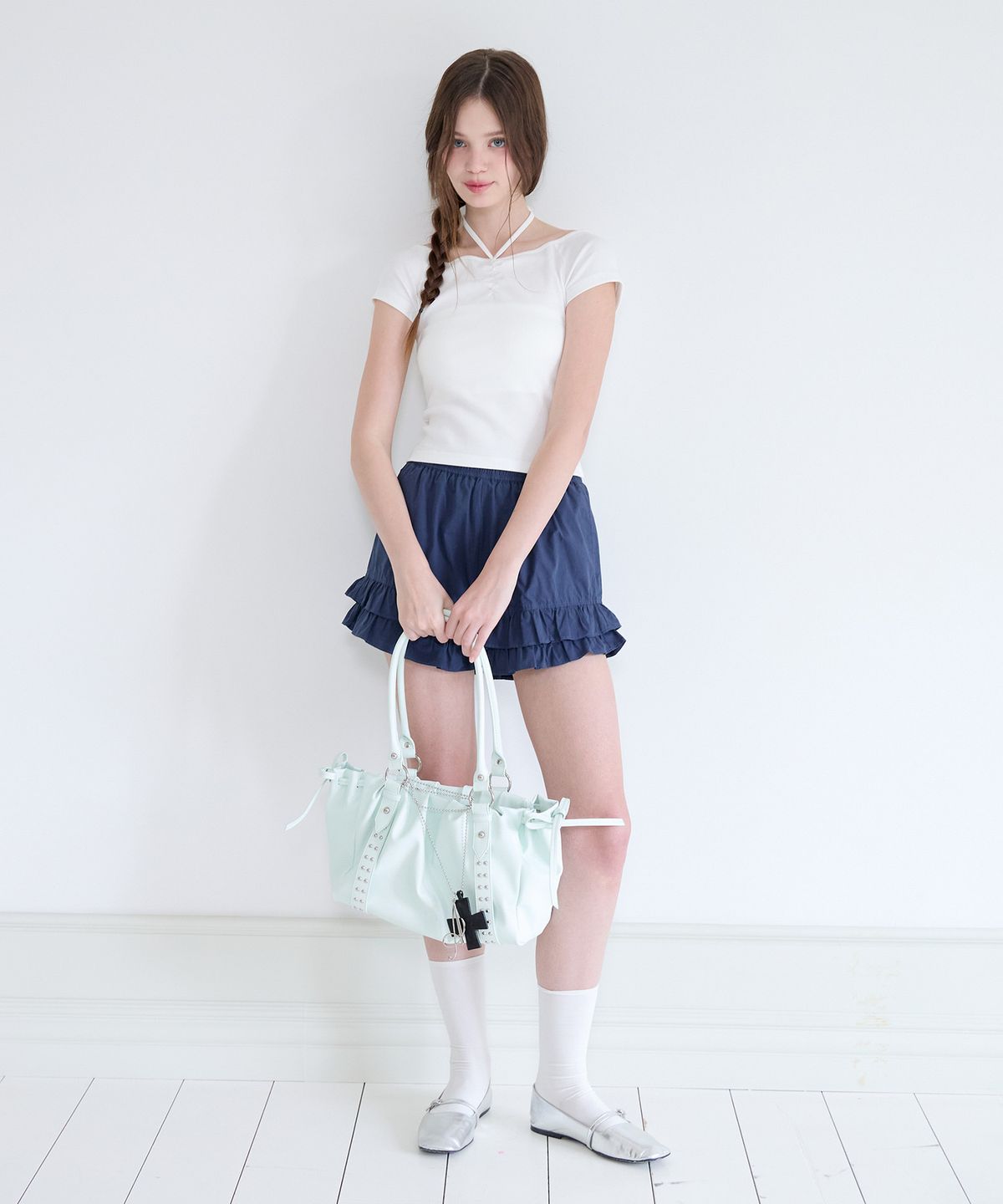 알키알카(ALKI ALKA) Whisper Heart Top (Ivory)