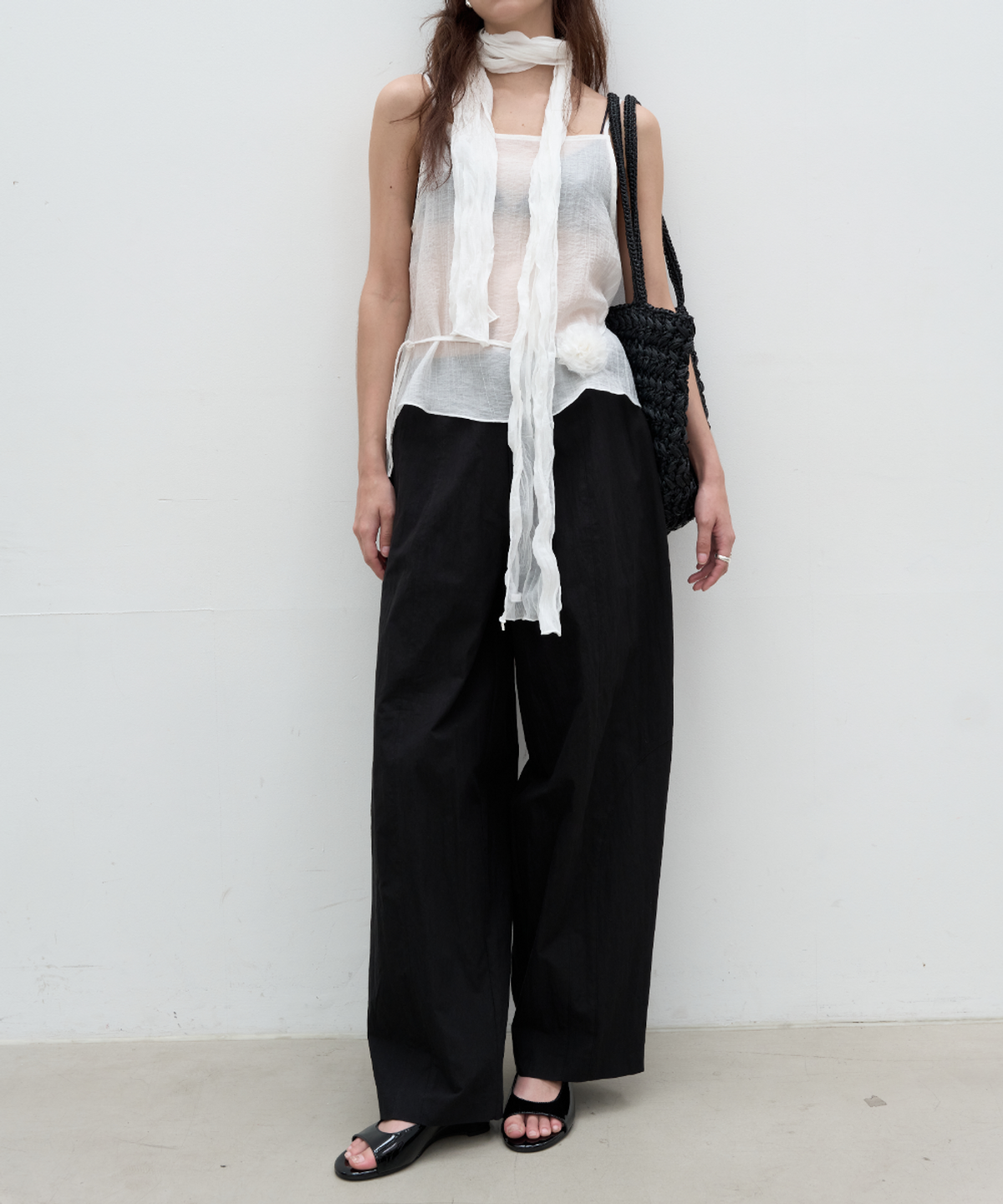 서란(SEORAN) Pocket Balloon Line Pants_Black