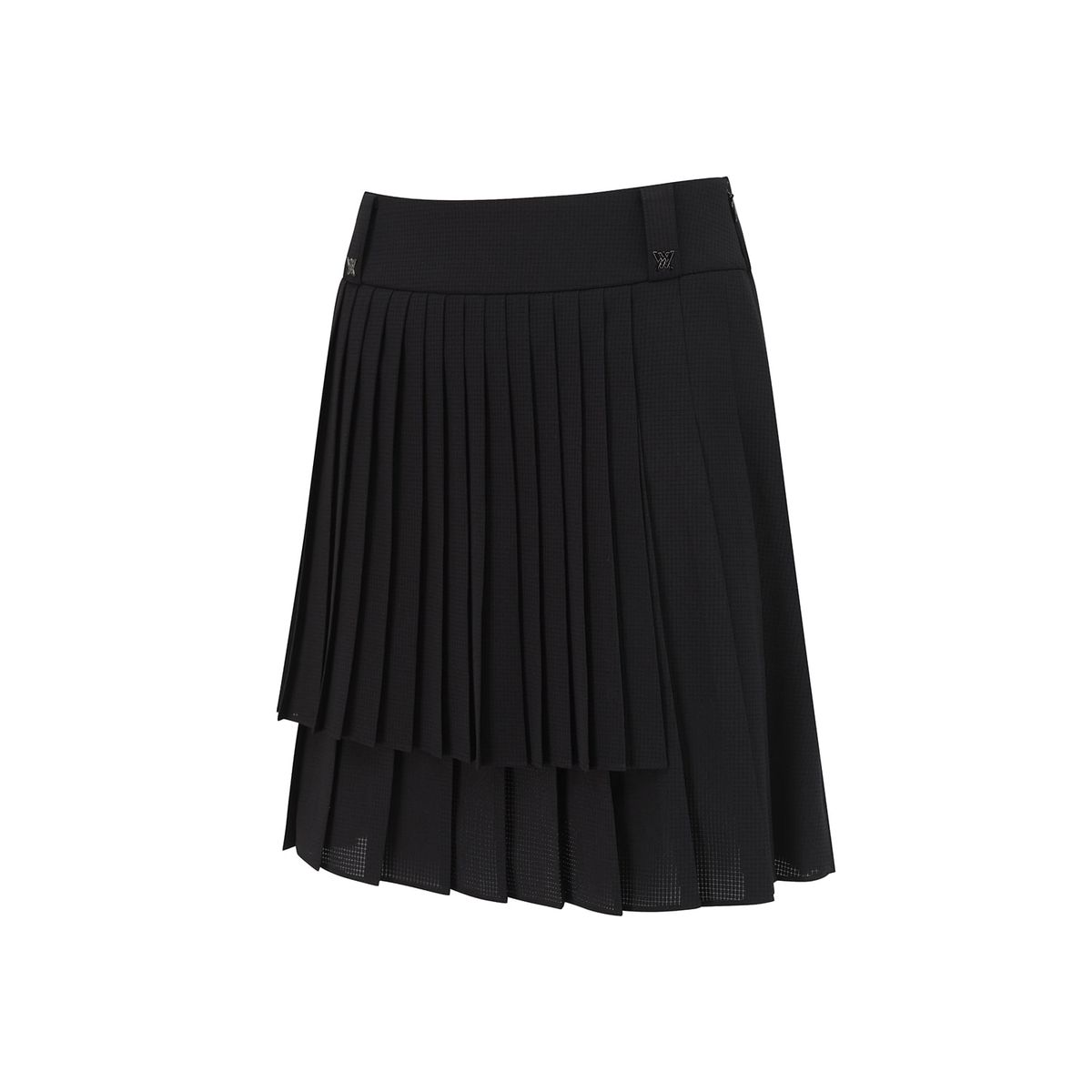 어뉴골프(ANEW GOLF) WOMEN PLEATED WRAP SKIRT_BK