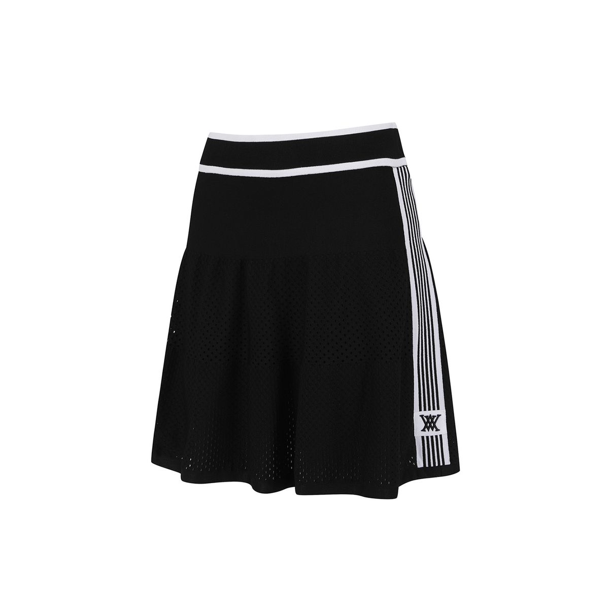 어뉴골프(ANEW GOLF) WOMEN SET UP ATHLEISURE KNIT SKIRT_BK