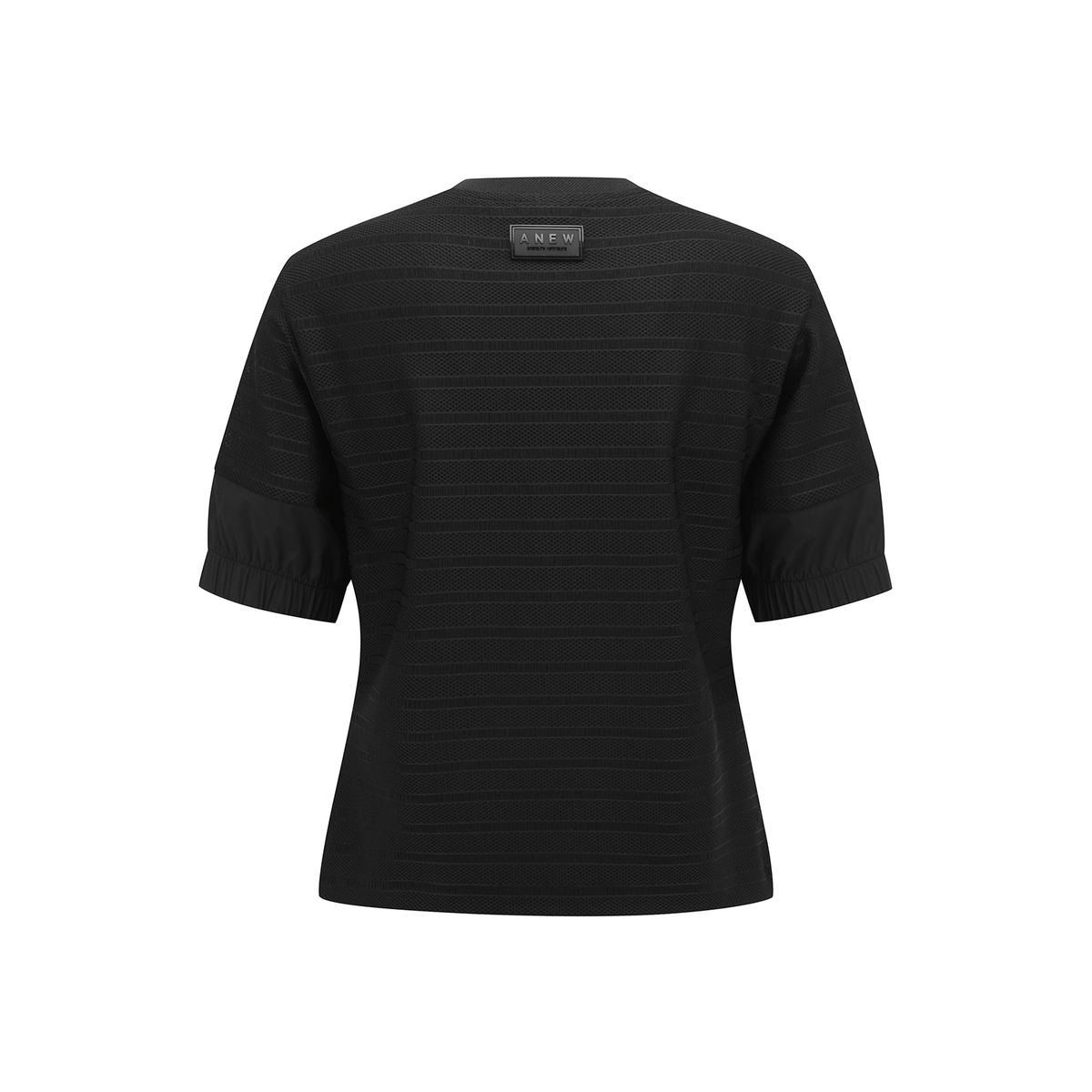 어뉴골프(ANEW GOLF) WOMEN VOLUME ROUND T-SHIRT_BK