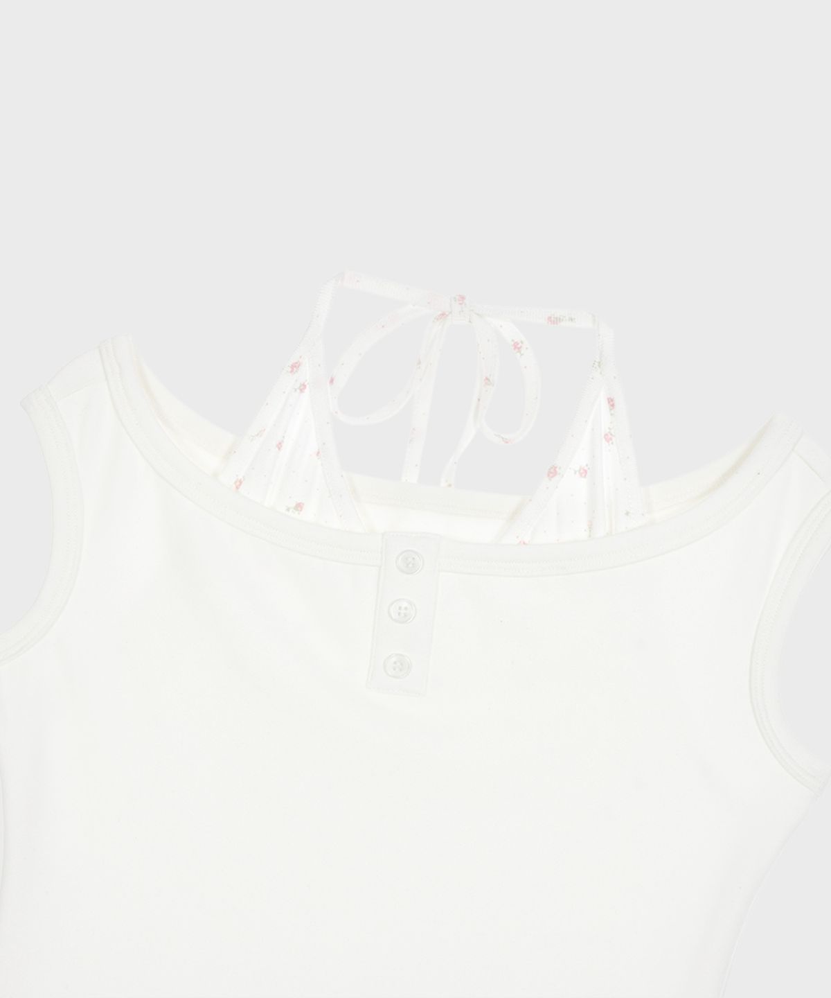 알키알카(ALKI ALKA) Blooming Halter Top (Ivory)