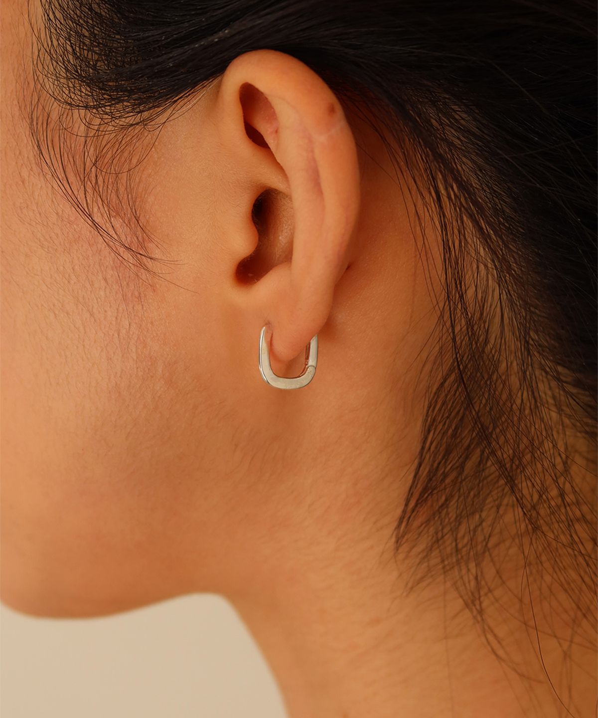 페브오어(FEBOR) U-line earring_silver