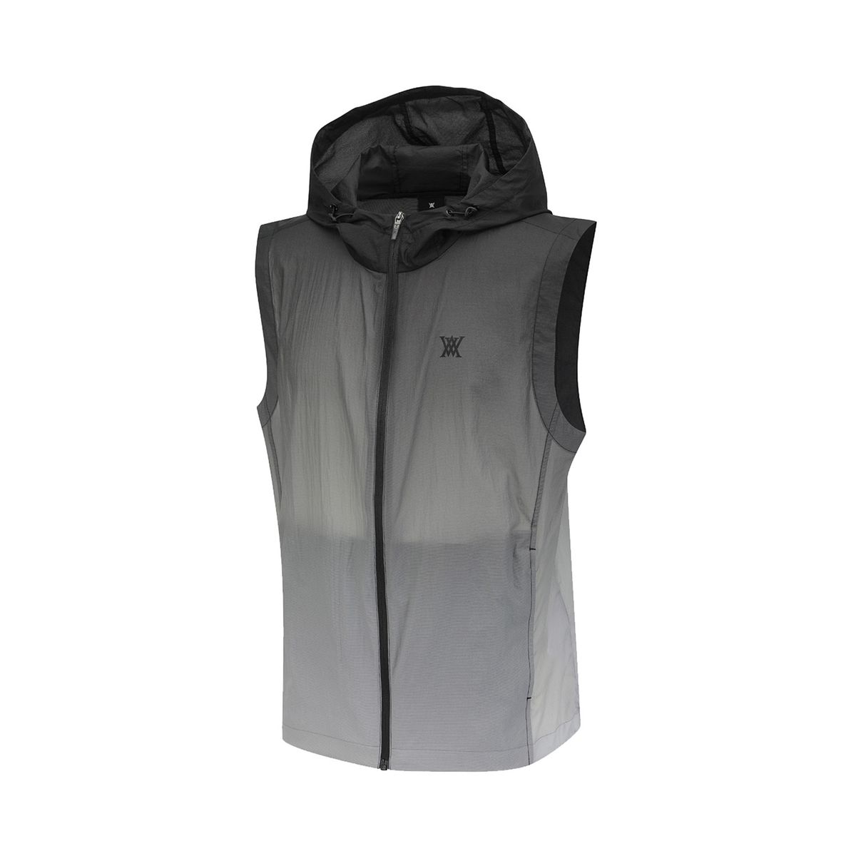 어뉴골프(ANEW GOLF) MEN GRADATION HOODED VEST_BK