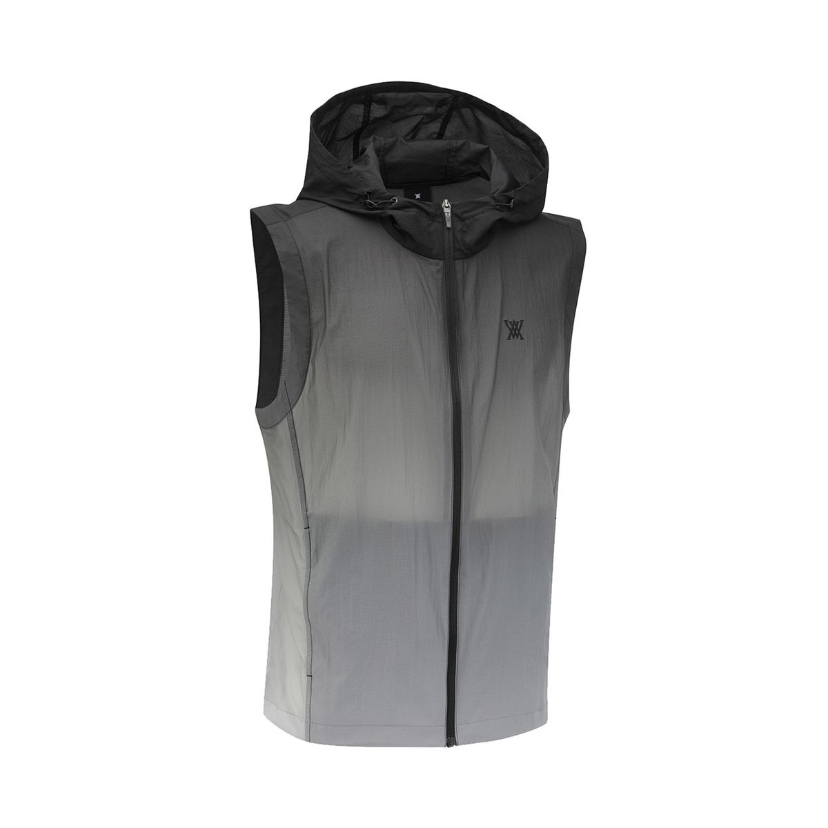 어뉴골프(ANEW GOLF) MEN GRADATION HOODED VEST_BK