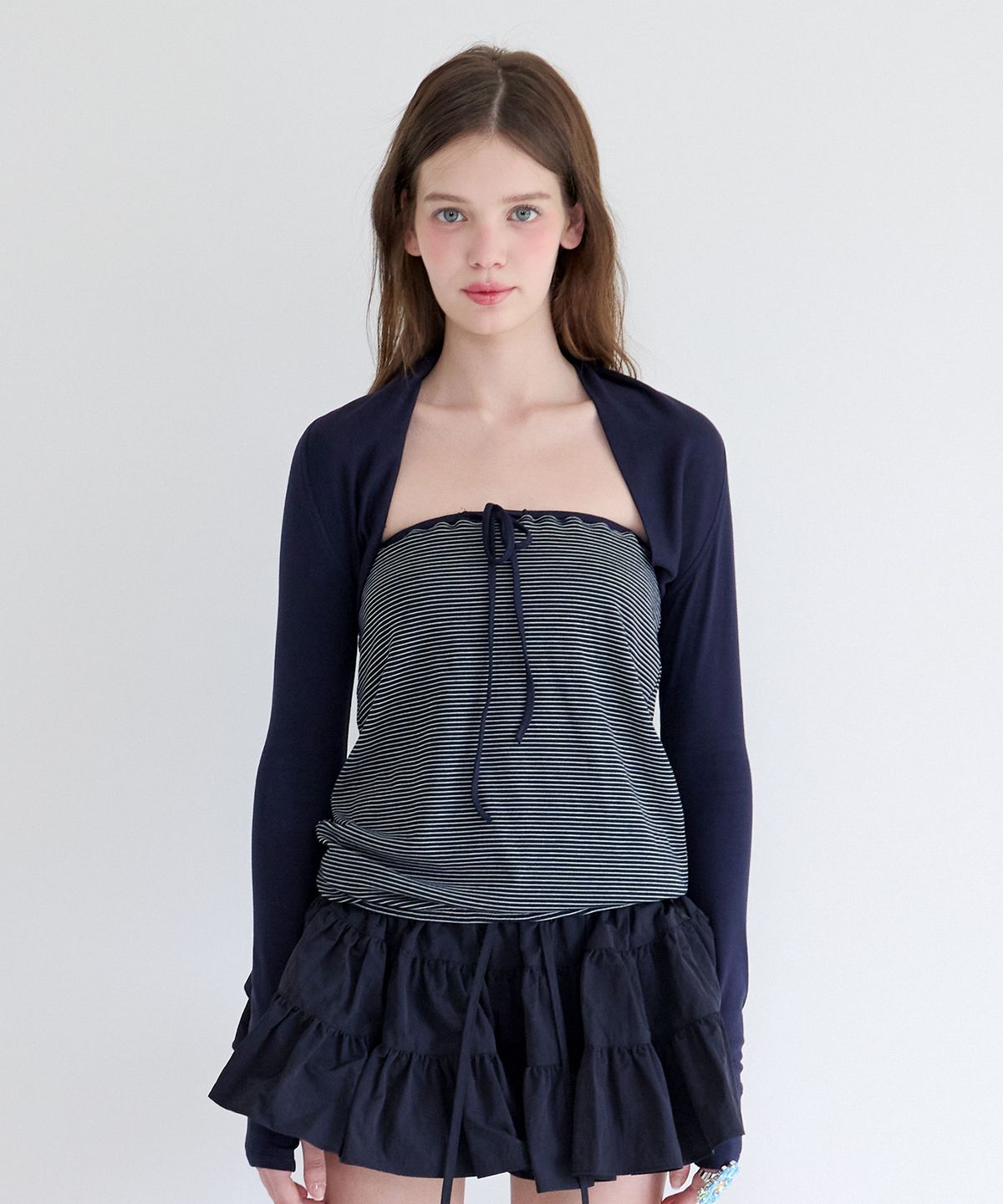 알키알카(ALKI ALKA) Soufflé Top (Navy)