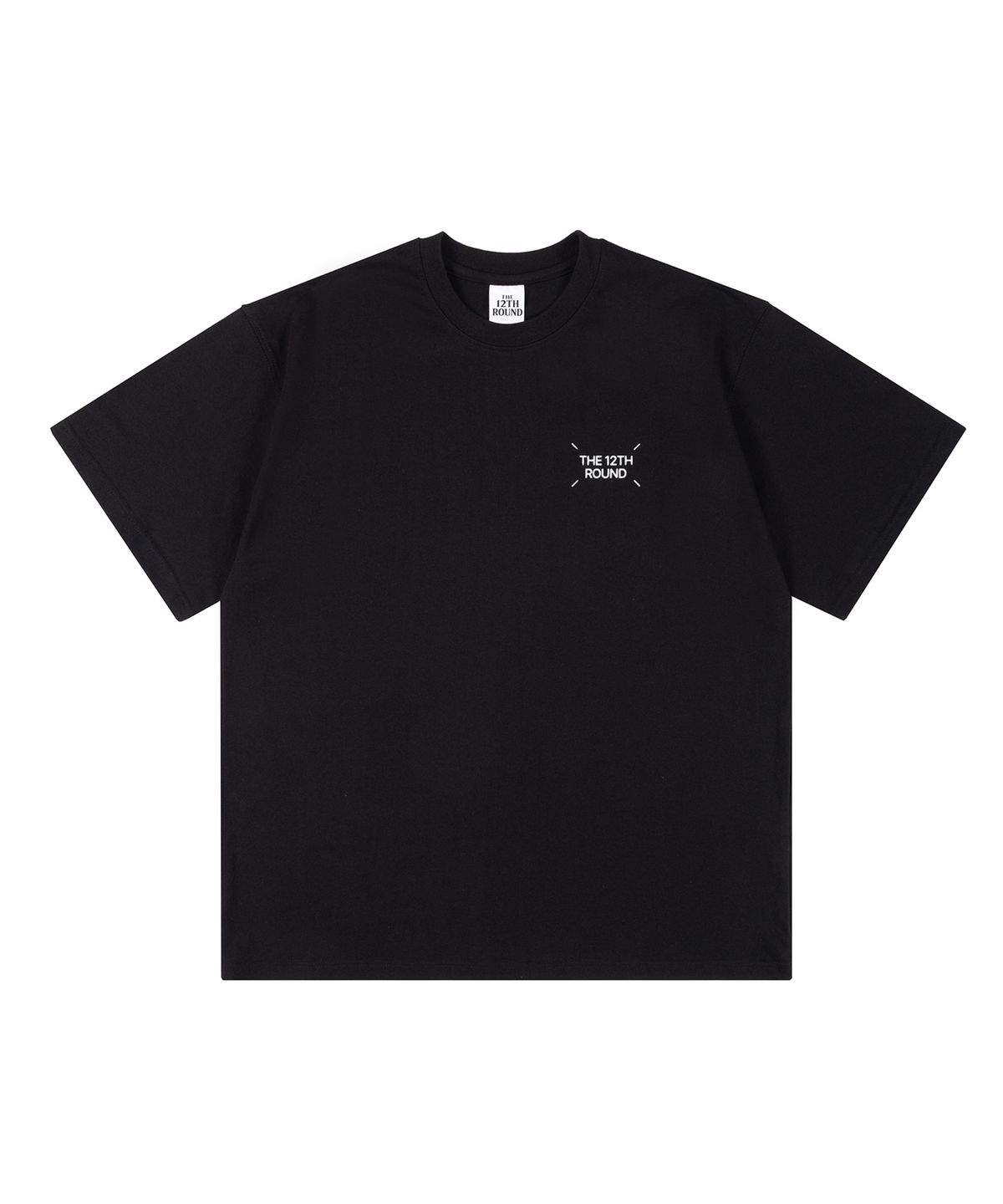 더트웰브라운드(THE 12TH ROUND) THE 12TH ROUND Essential Oversized T-Shirt Black