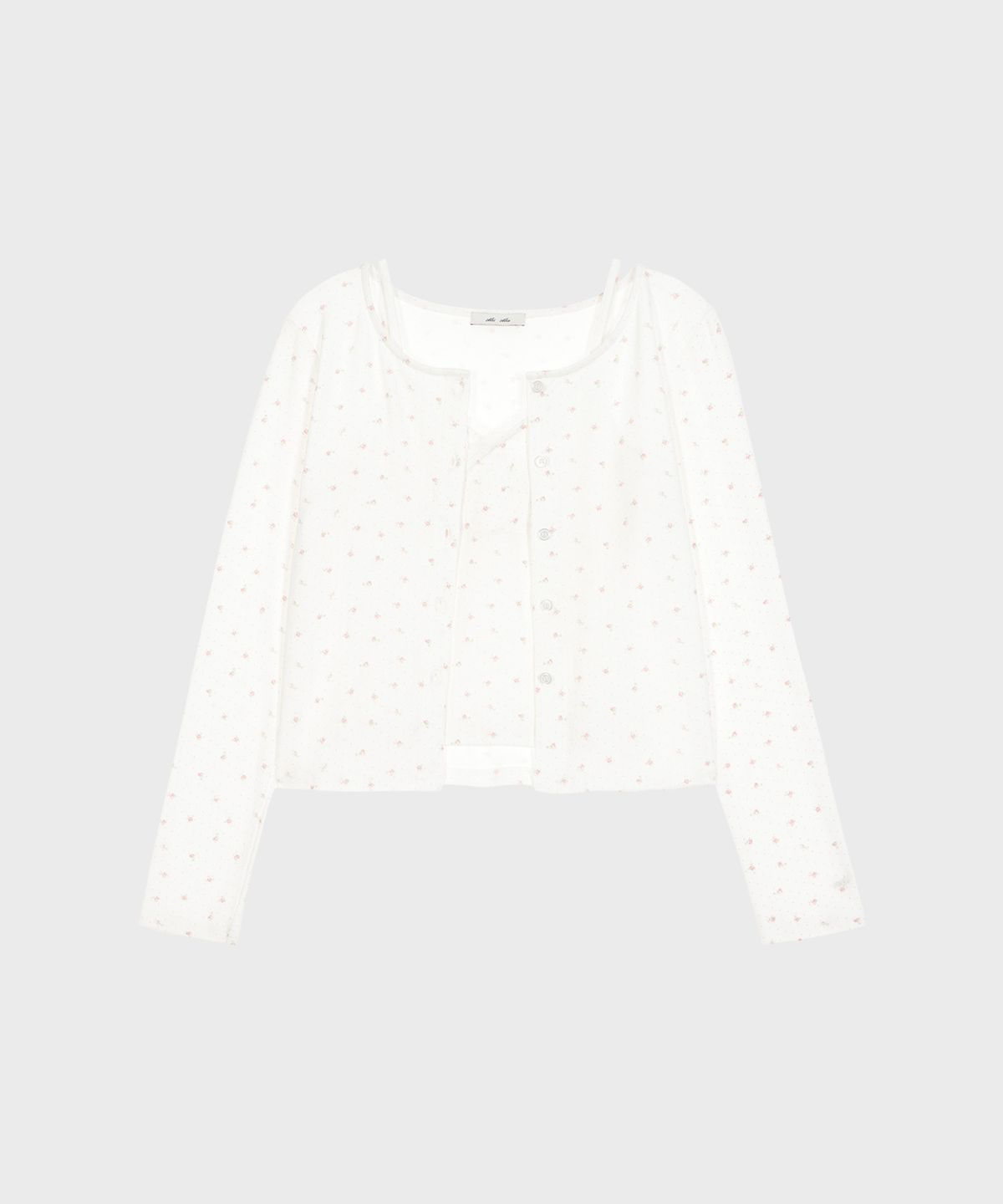 알키알카(ALKI ALKA) Bouquet Cardigan Set
